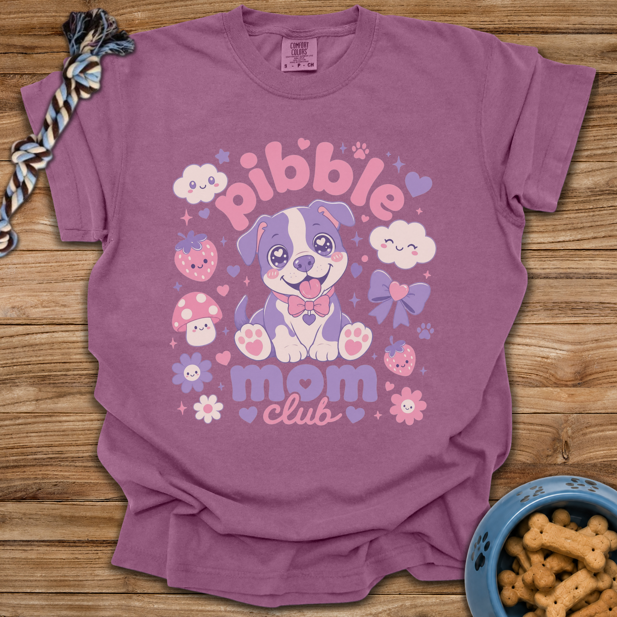 Kawaii Pibble Mom Club T-Shirt