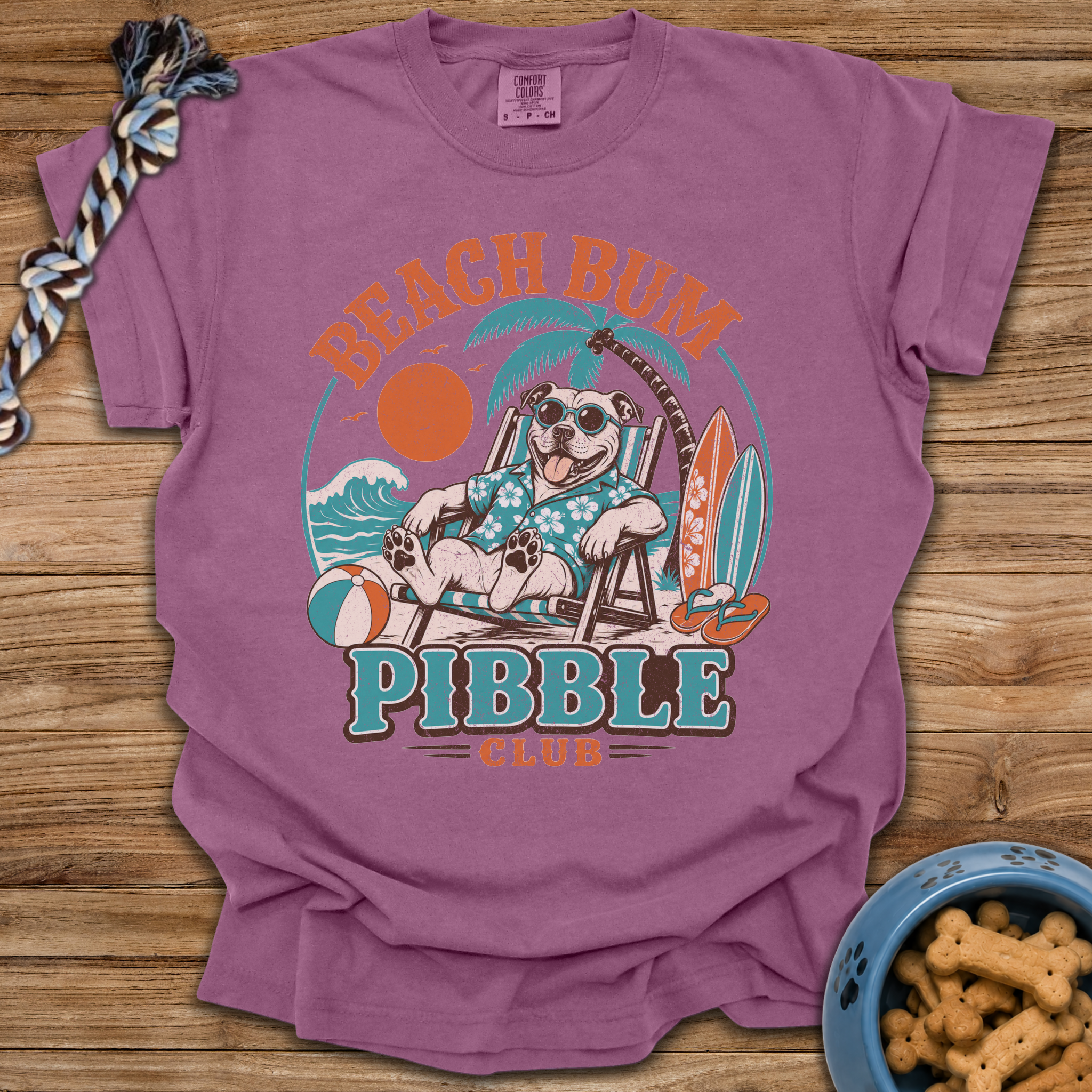 Beach Bum Pibble Club T-Shirt