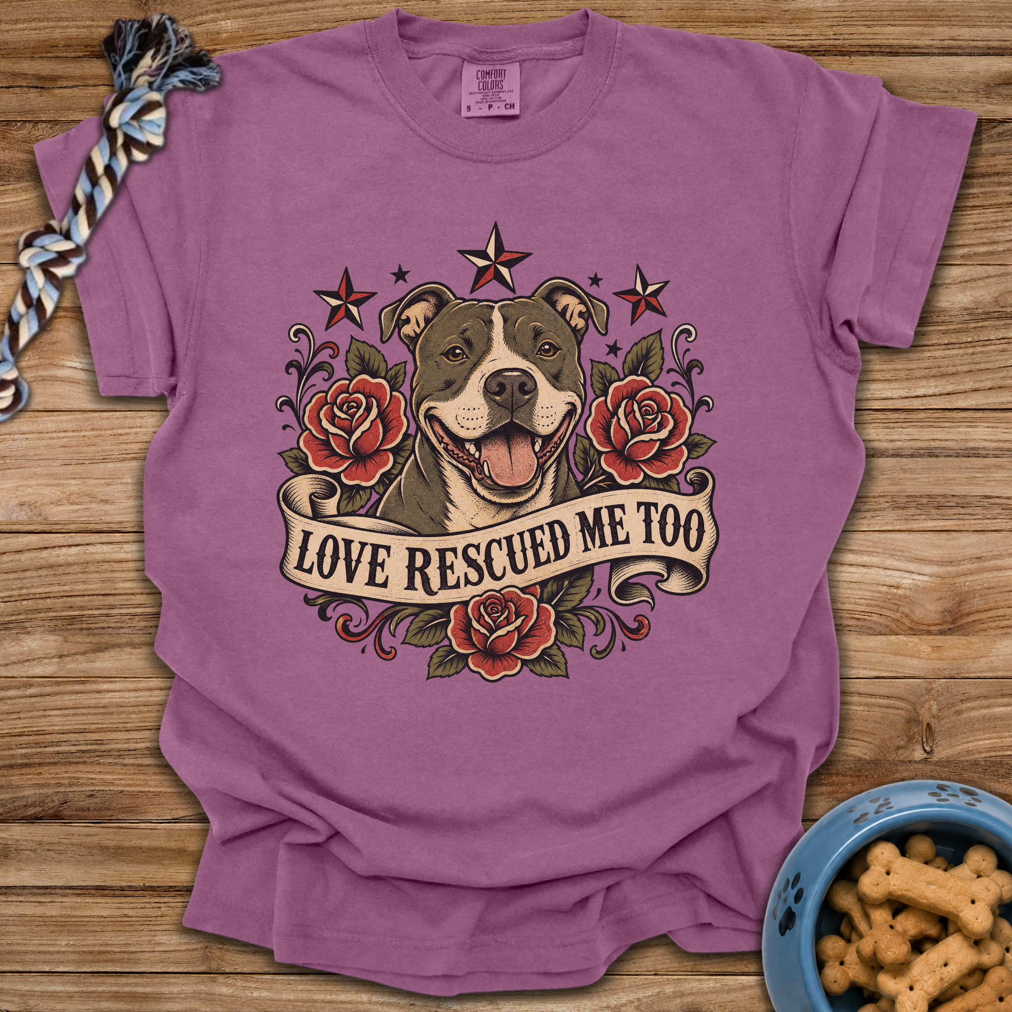 Love Rescued Me Too T-Shirt