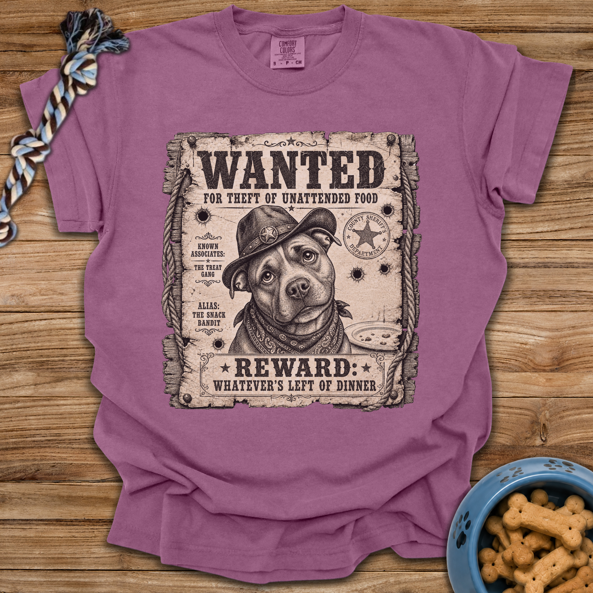 Wanted: Theft Of Food T-Shirt