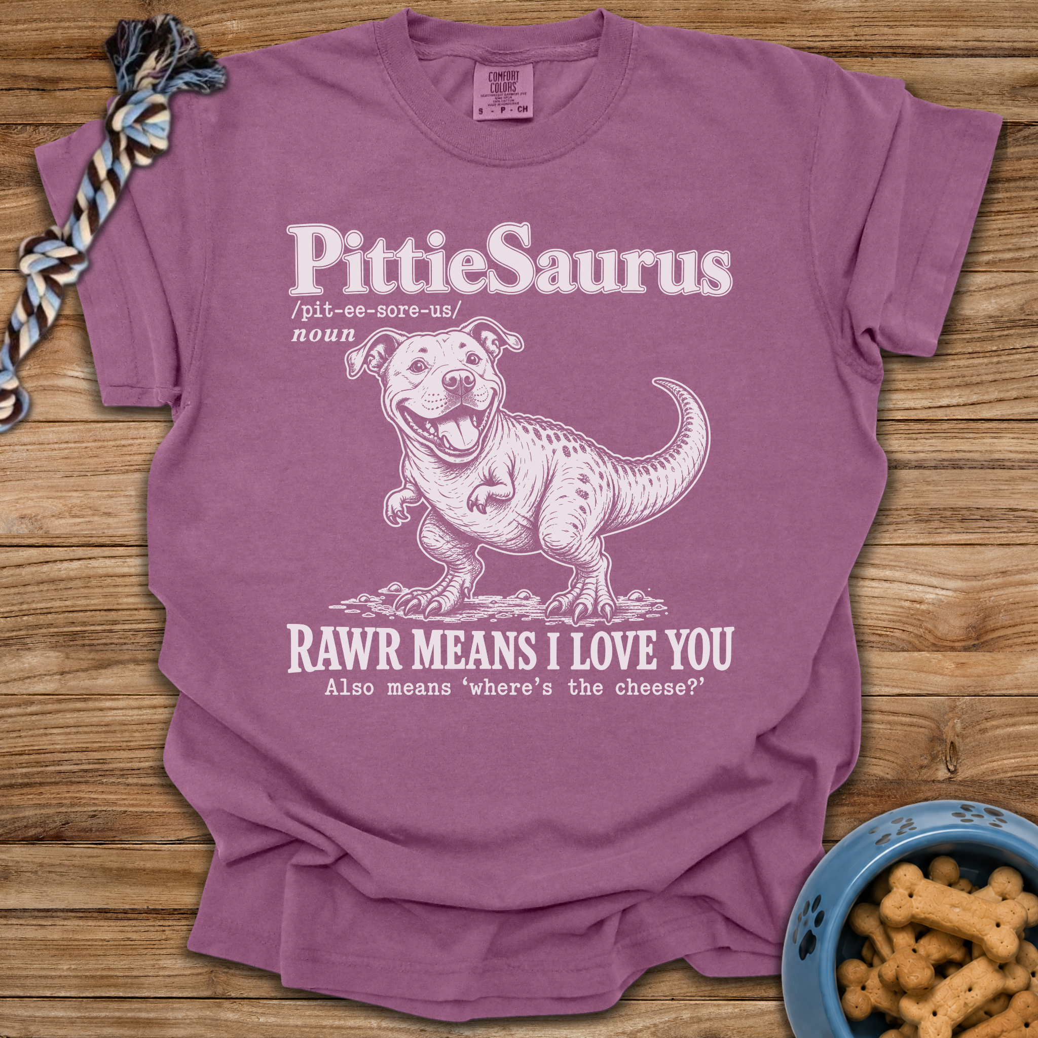 Pittiesaurus Rawr T-Shirt