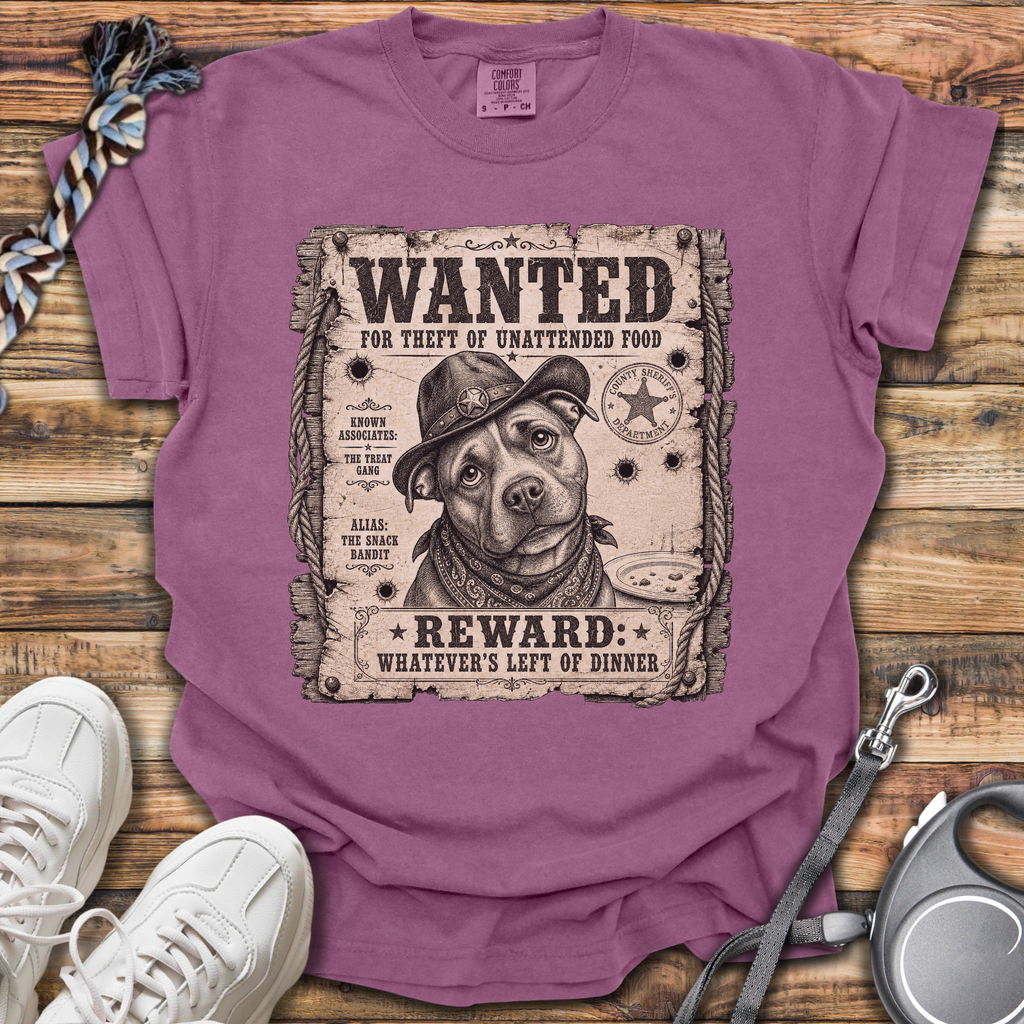 Wanted: Theft Of Food T-Shirt