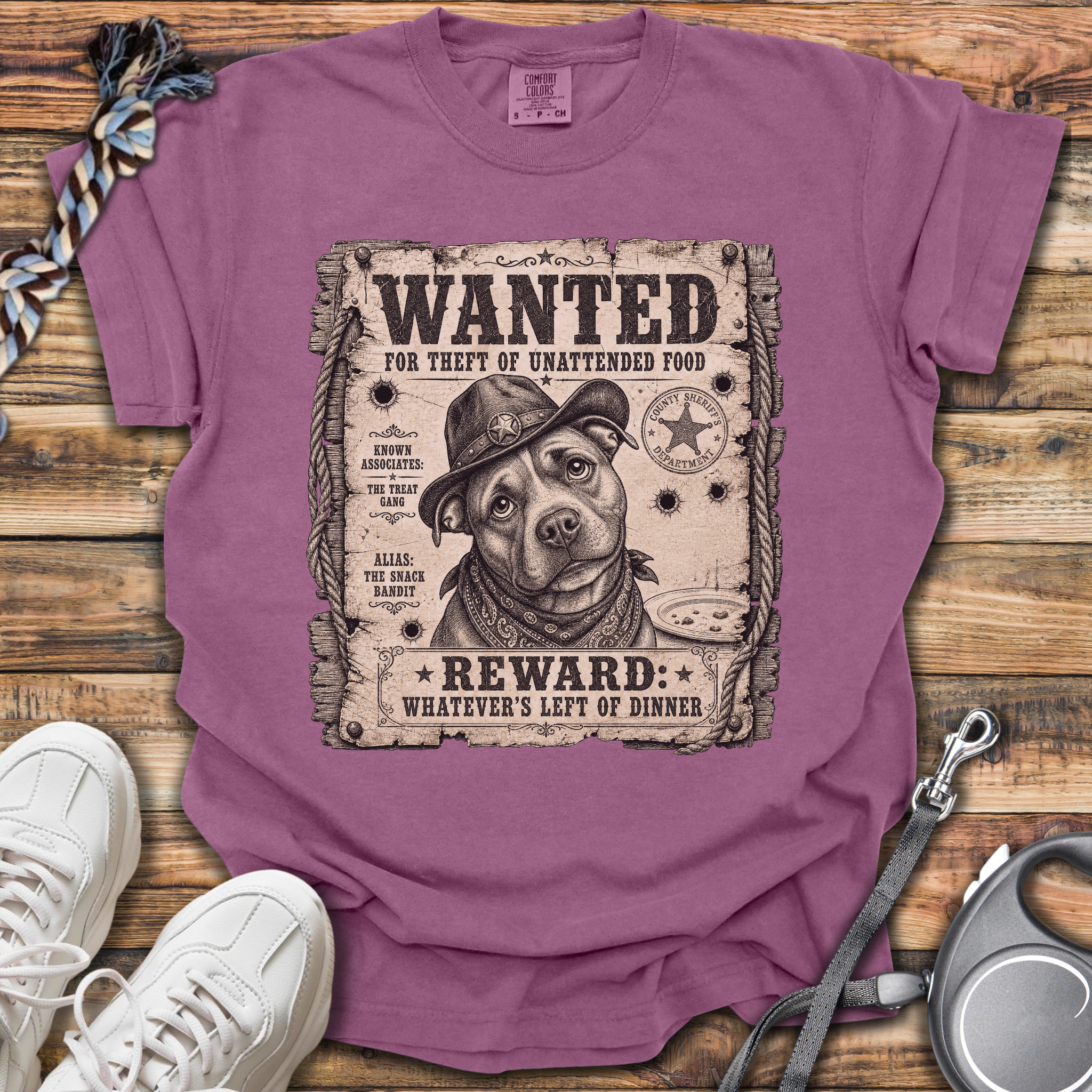Wanted: Theft Of Food T-Shirt