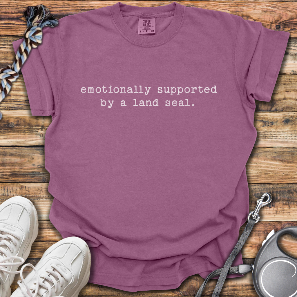 Emotionally Supported By Land Seal T-Shirt
