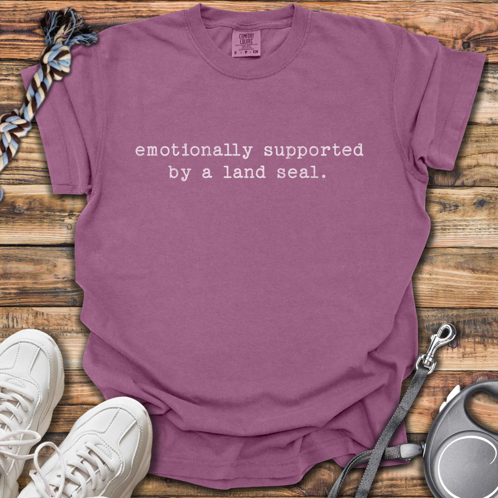 Emotionally Supported By Land Seal T-Shirt