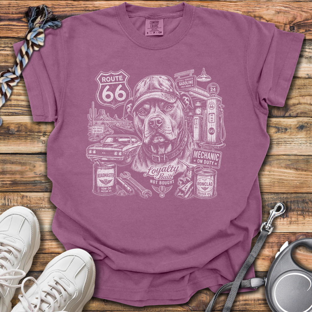 Route 66 Pittie T-Shirt