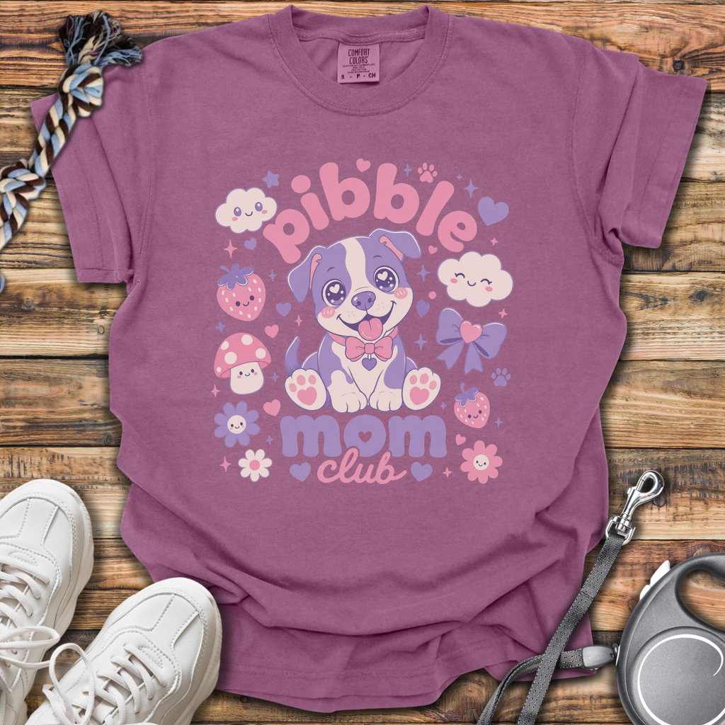 Kawaii Pibble Mom Club T-Shirt