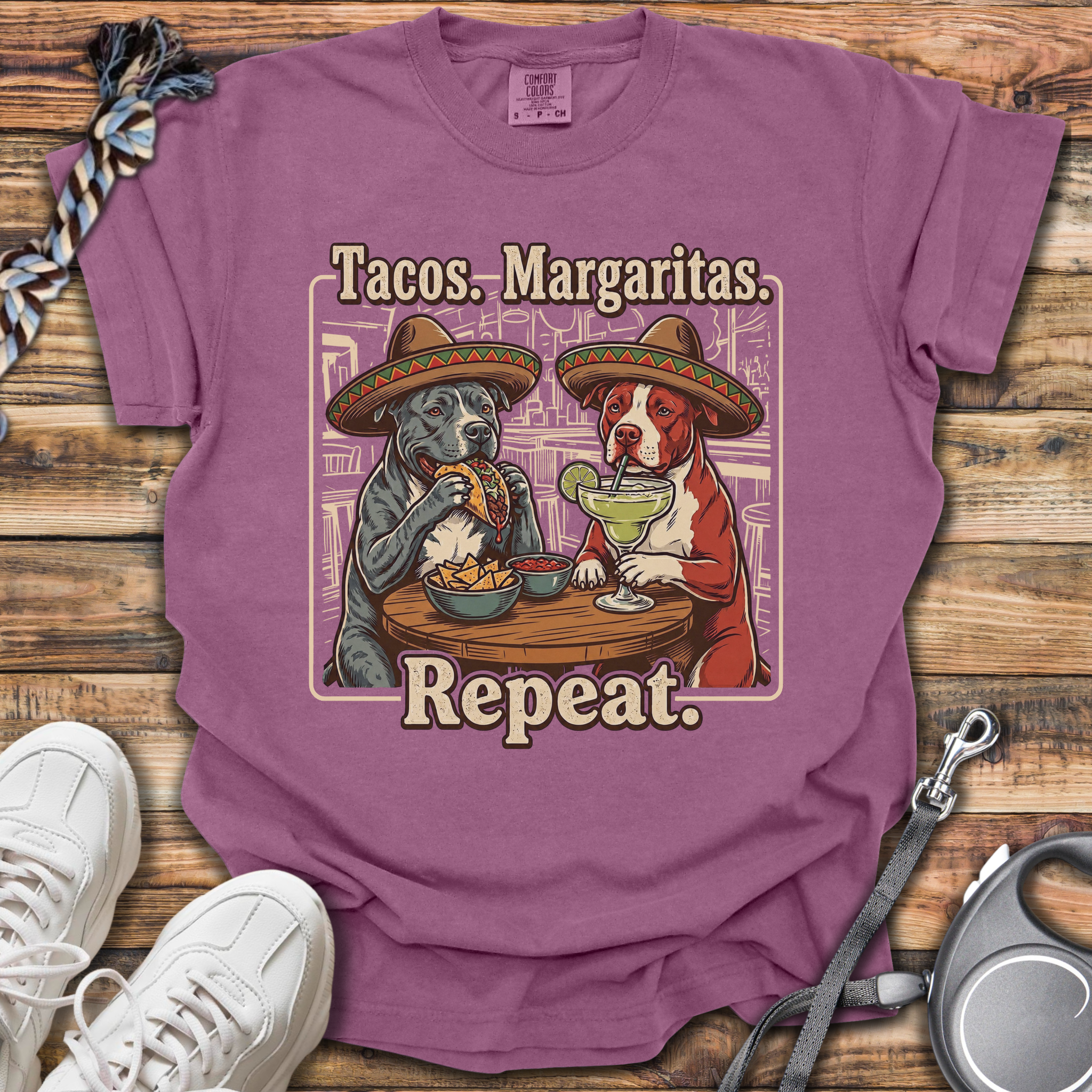Tacos Margaritas Repeat T-Shirt