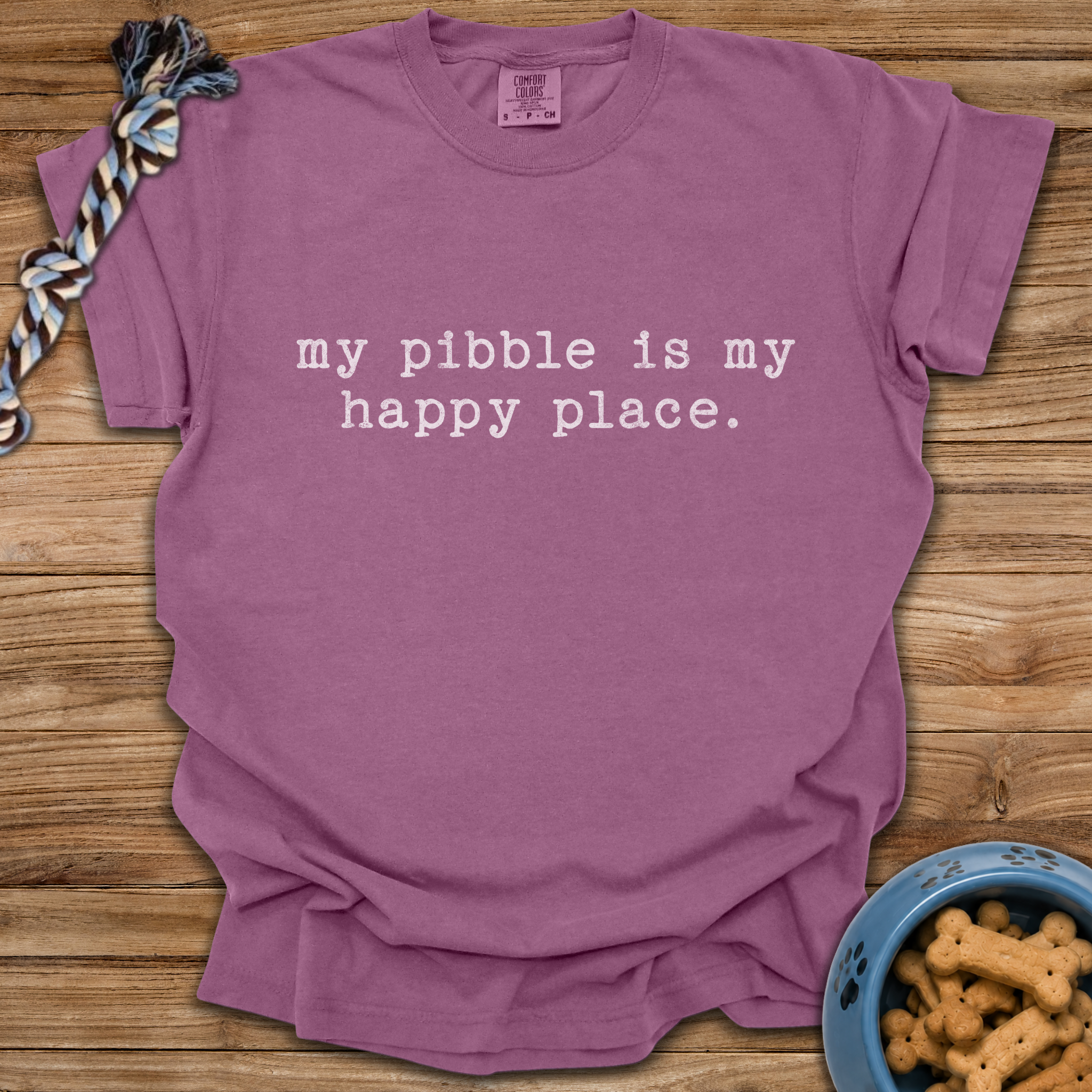 My Pibble Is My Happy Place T-Shirt