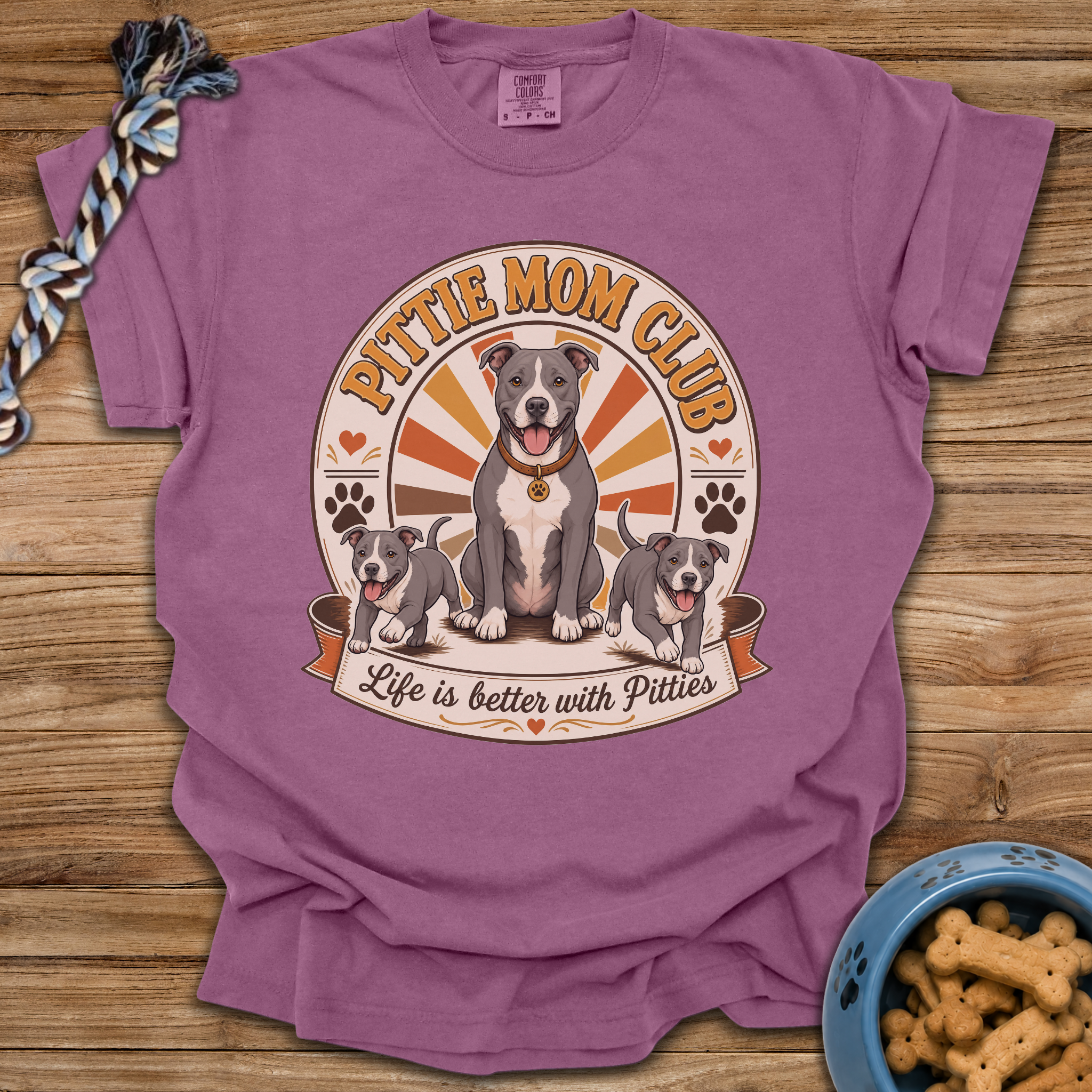 Pittie Mom Club T-Shirt