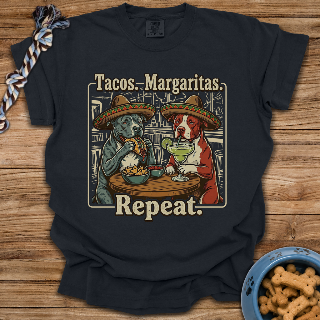 Tacos Margaritas Repeat T-Shirt