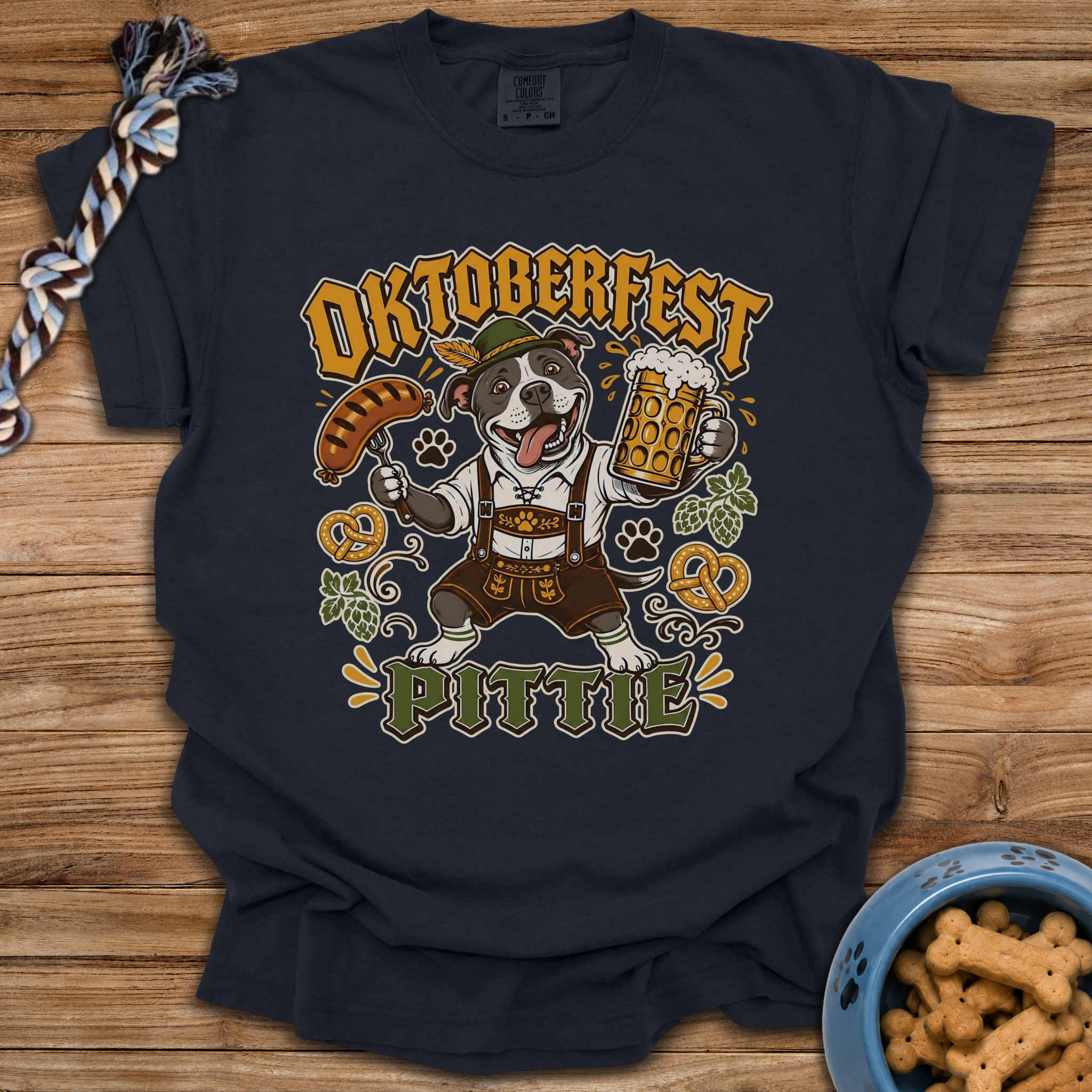 Oktoberfest Pittie T-Shirt