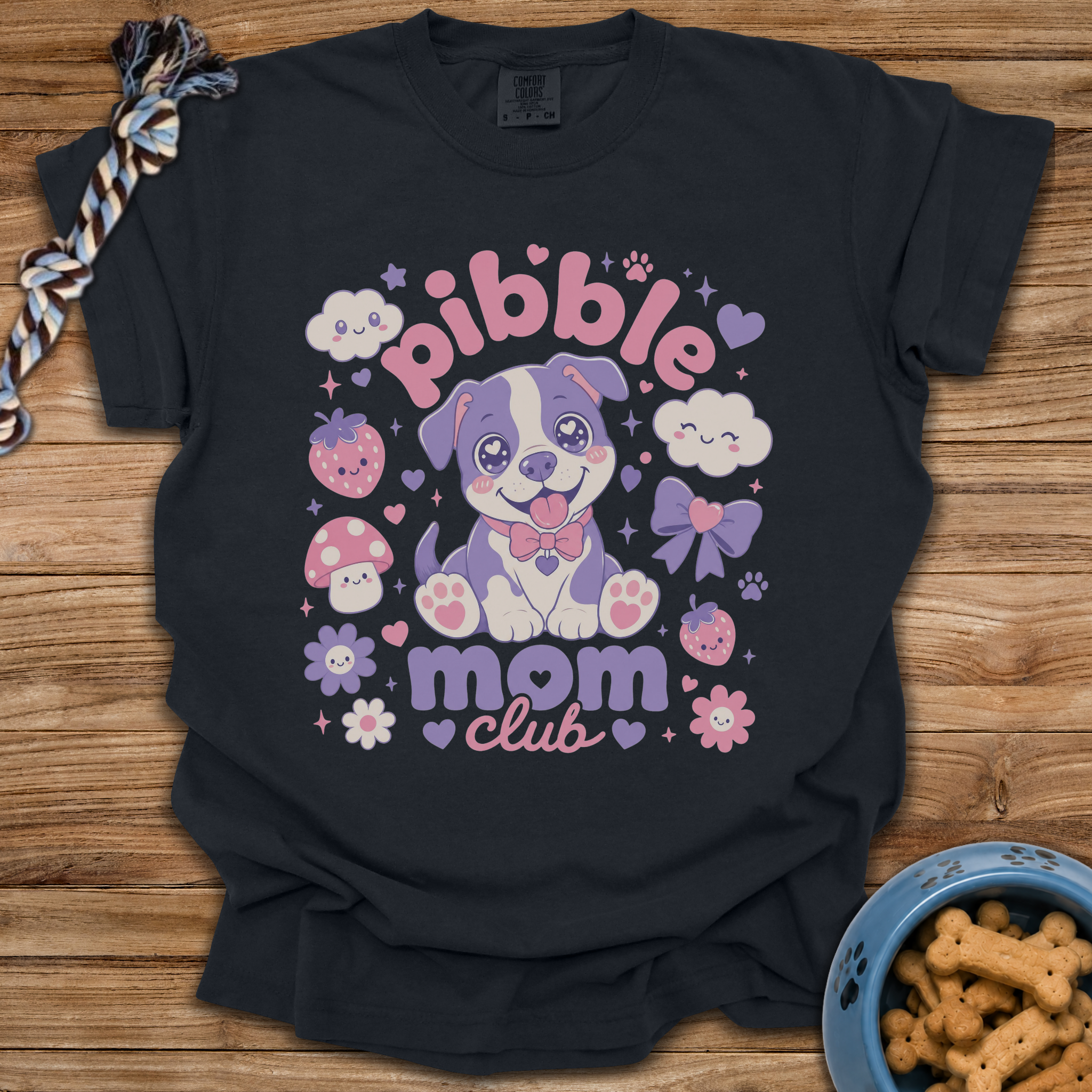 Kawaii Pibble Mom Club T-Shirt