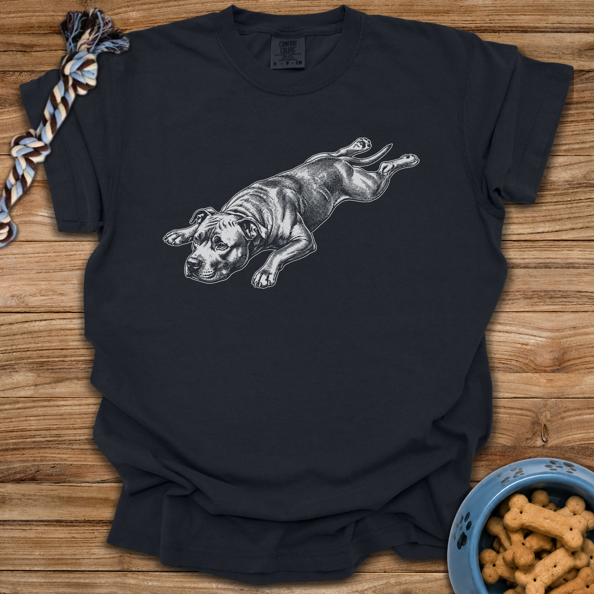 Splooting Pittie T-Shirt