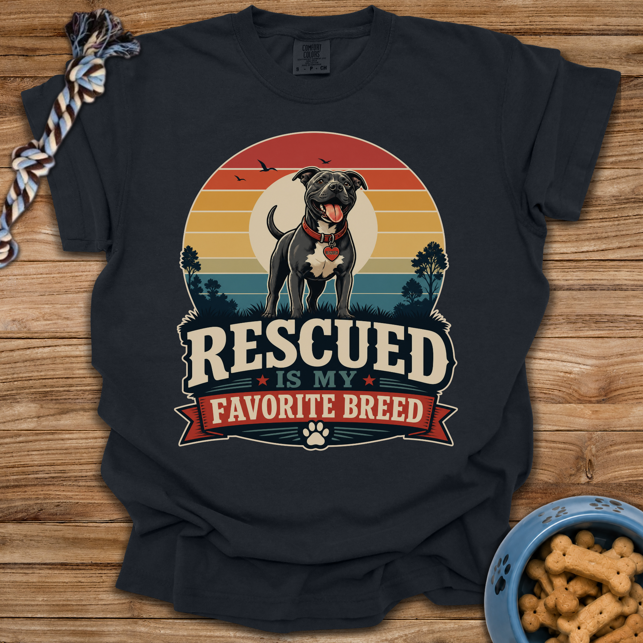 Rescued Is My Favorite Breed T-Shirt