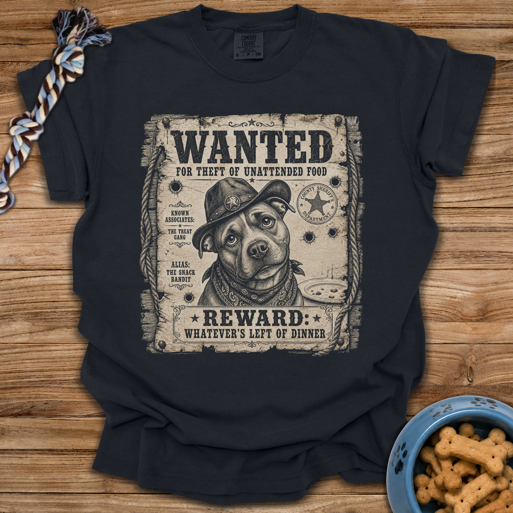 Wanted: Theft Of Food T-Shirt