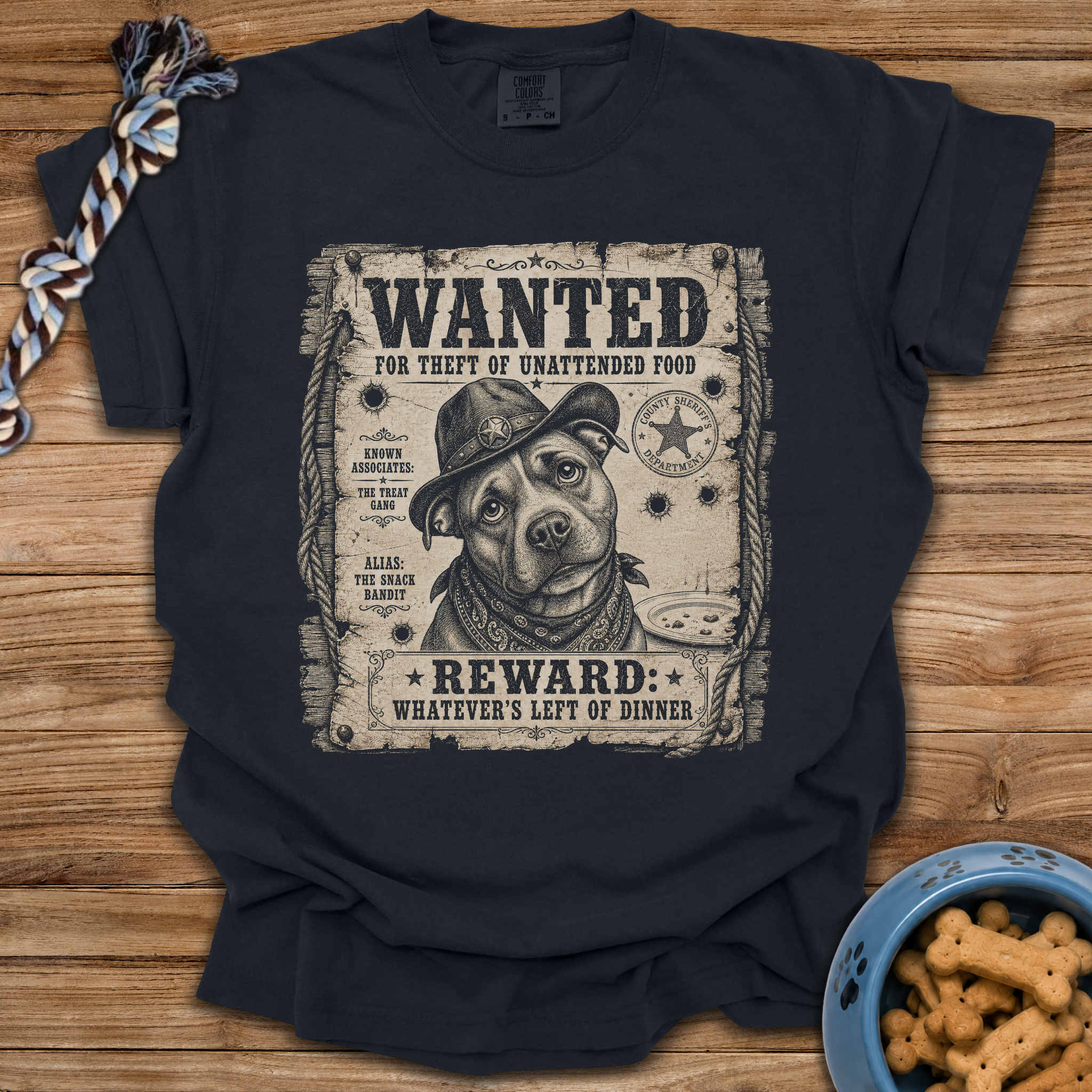 Wanted: Theft Of Food T-Shirt