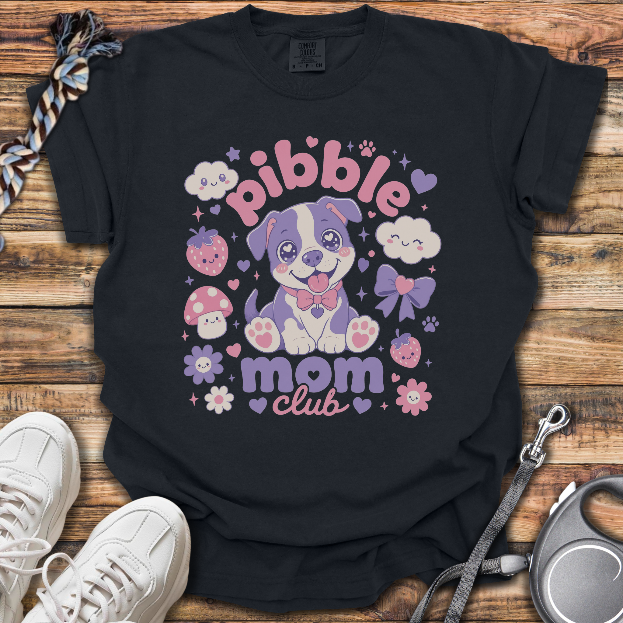 Kawaii Pibble Mom Club T-Shirt