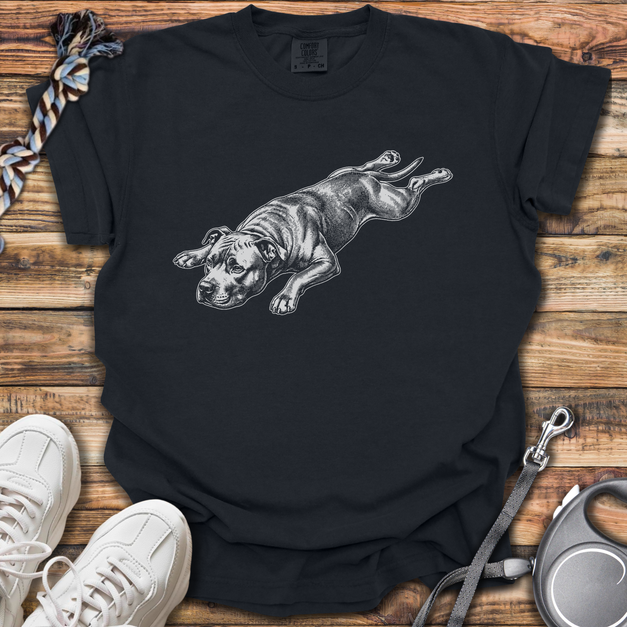 Splooting Pittie T-Shirt