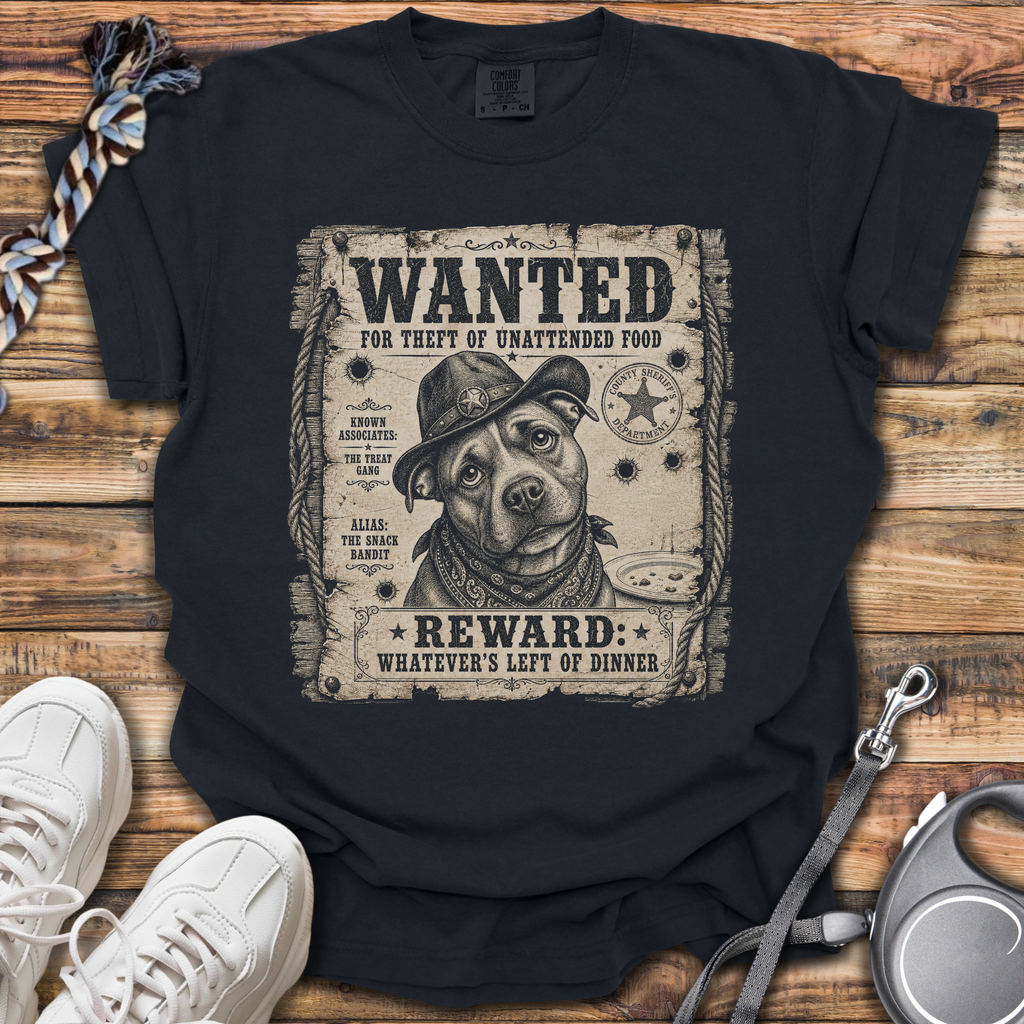 Wanted: Theft Of Food T-Shirt