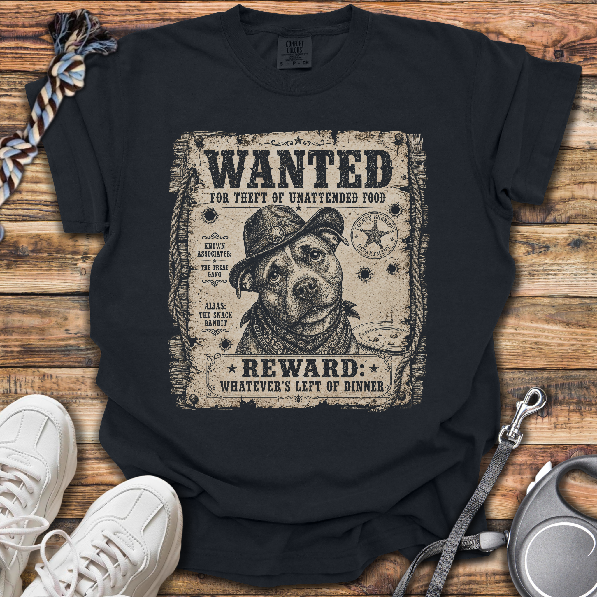 Wanted: Theft Of Food T-Shirt
