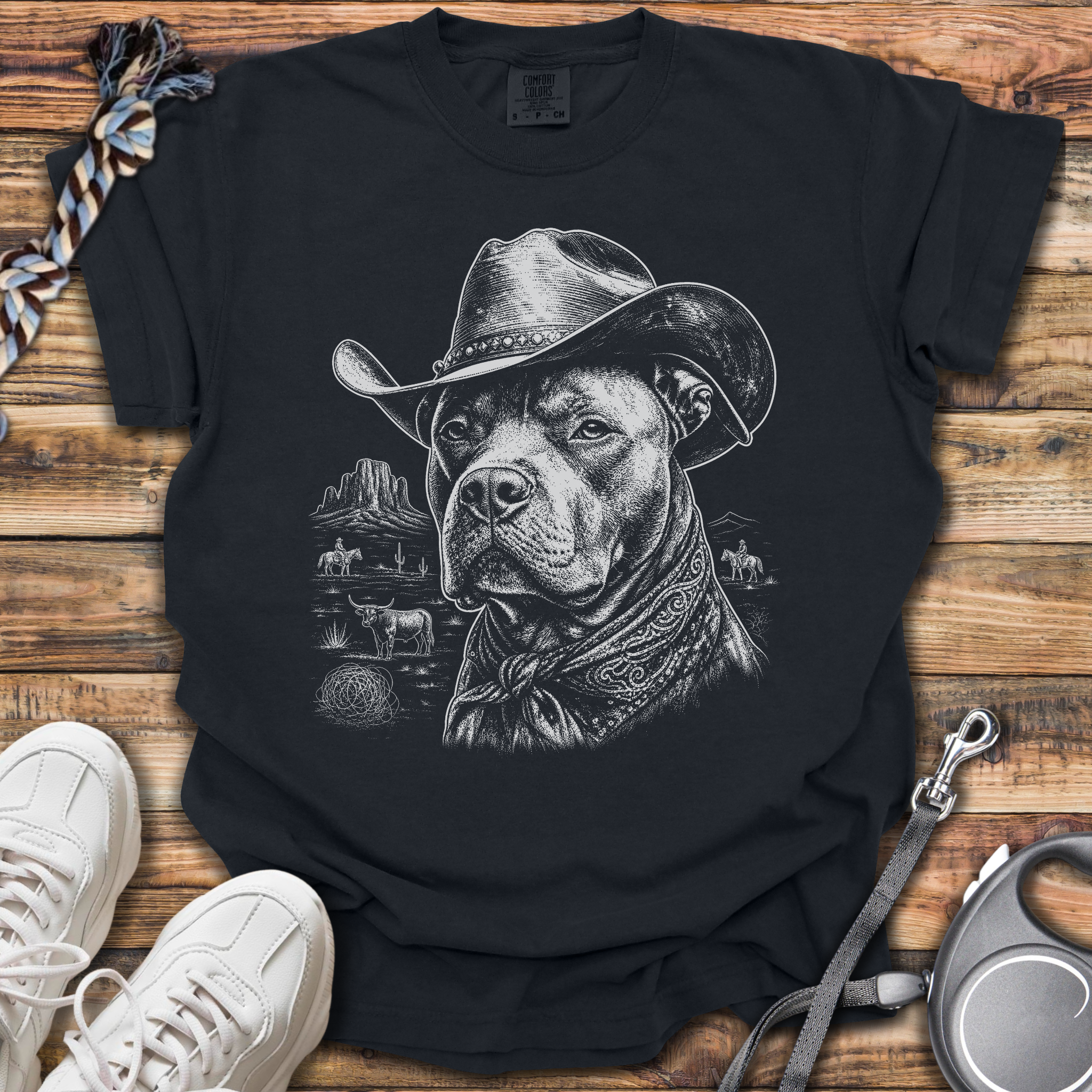 Cowboy Pittie T-Shirt