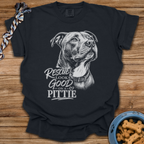 Rescue Looks Good On A Pittie T-Shirt