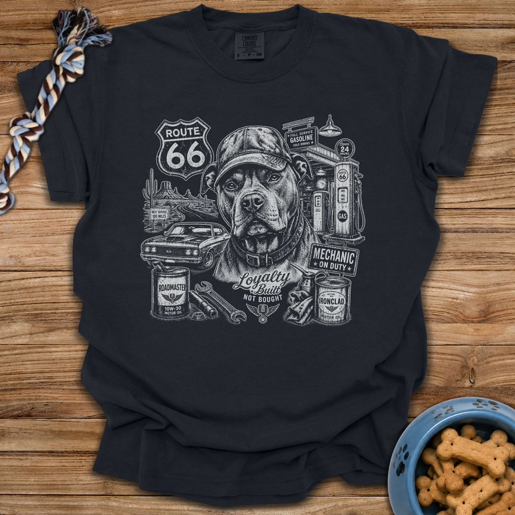 Route 66 Pittie T-Shirt