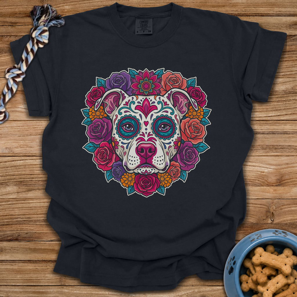 Pittie Sugar Skull T-Shirt