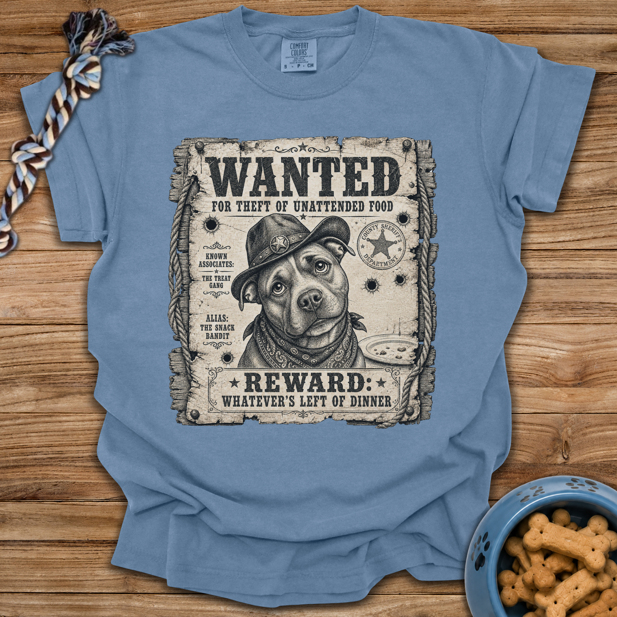 Wanted: Theft Of Food T-Shirt
