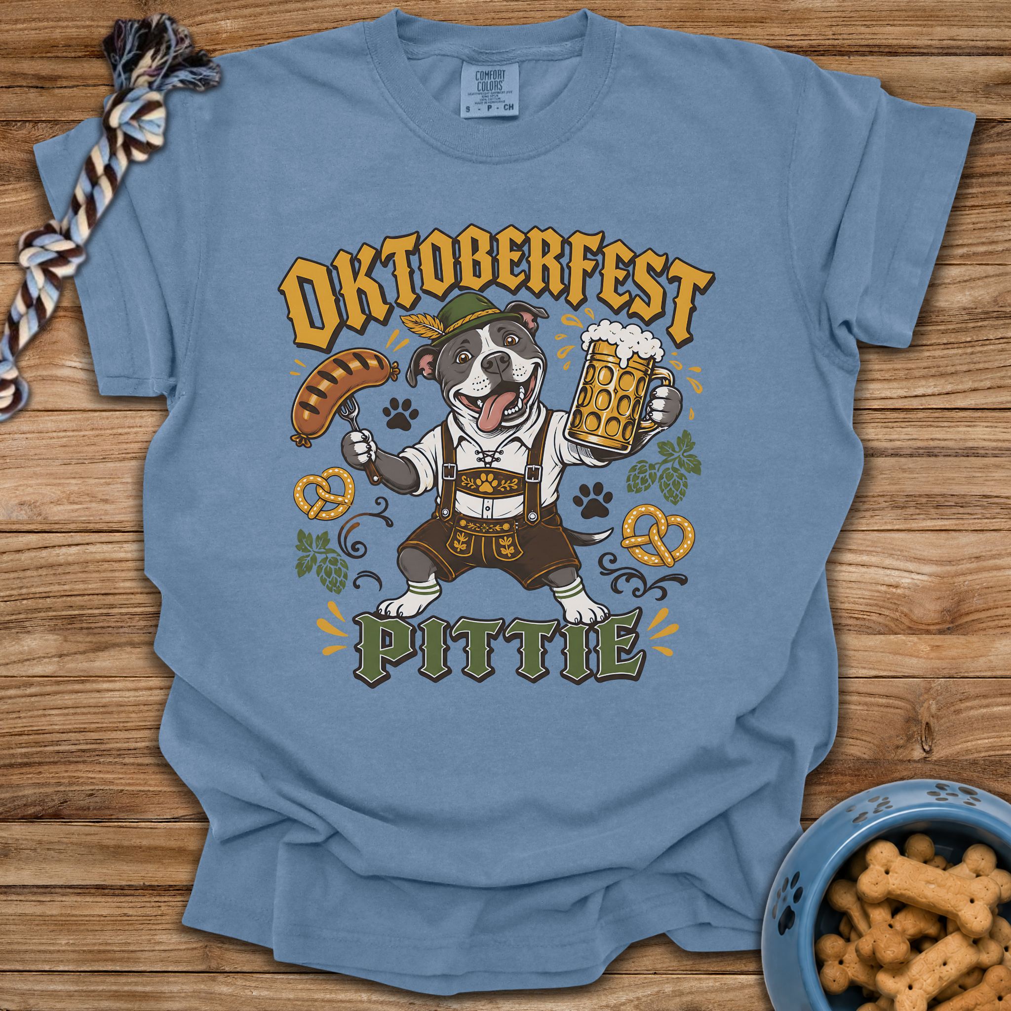 Oktoberfest Pittie T-Shirt