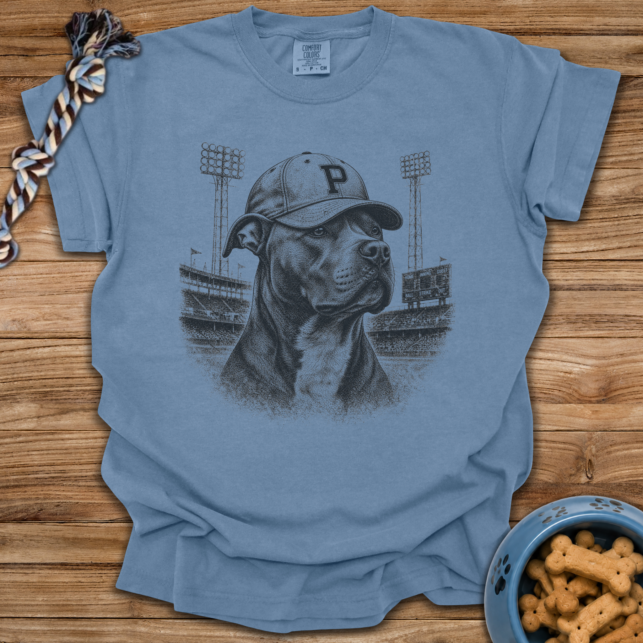 Vintage Pitbull Baseball T-Shirt