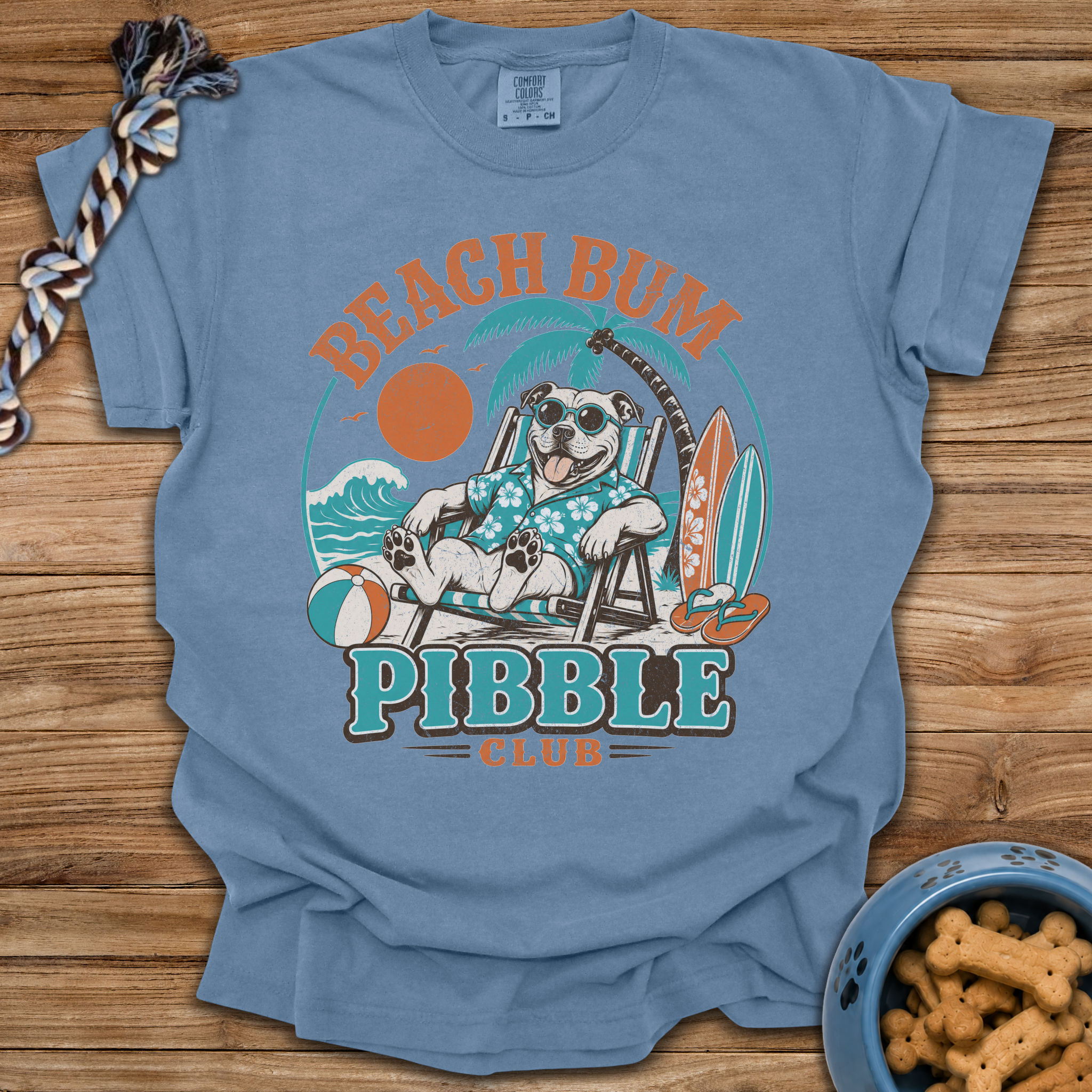 Beach Bum Pibble Club T-Shirt