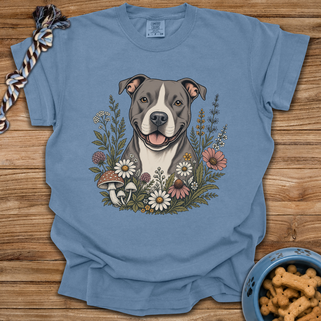 Pittie Wildflowers T-Shirt