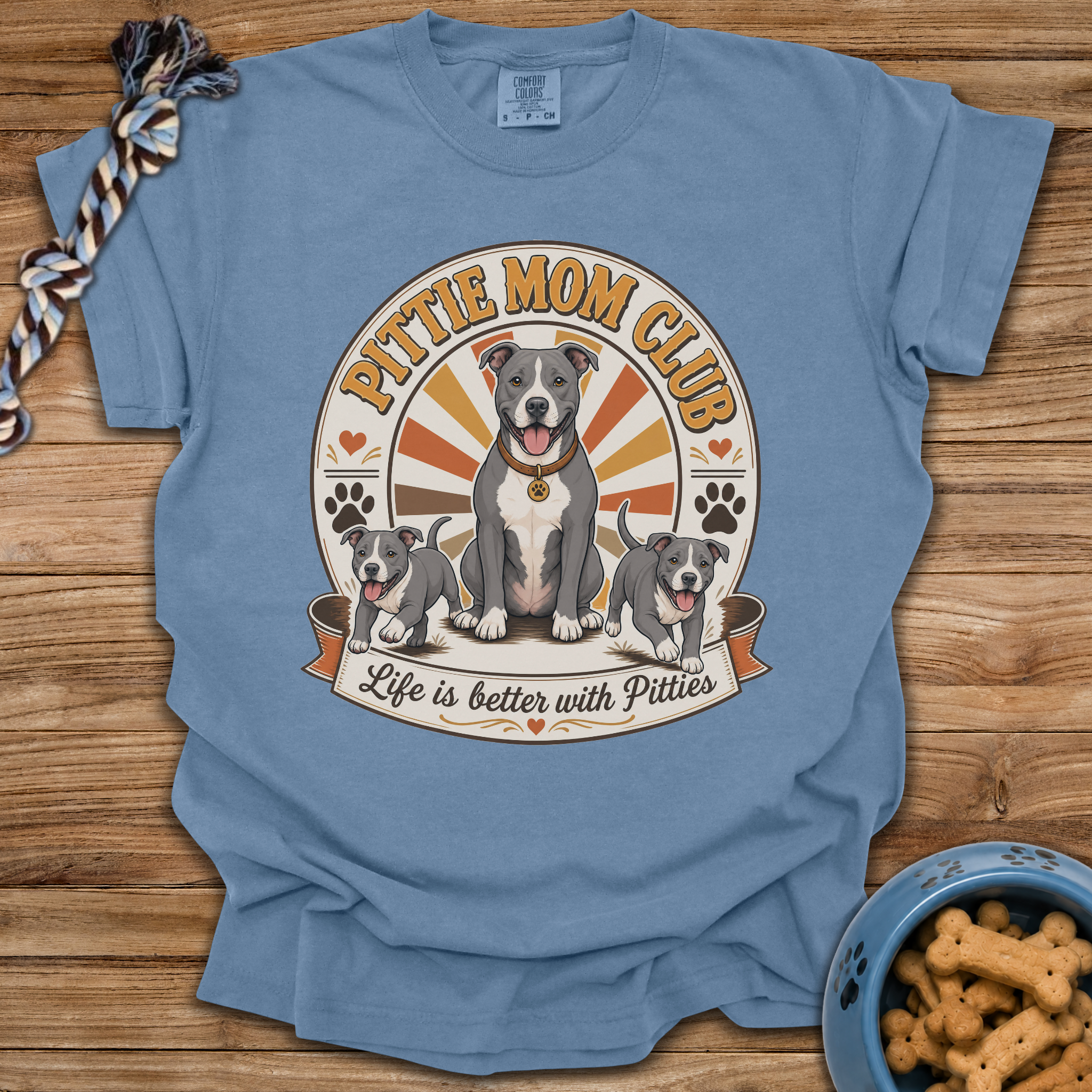 Pittie Mom Club T-Shirt
