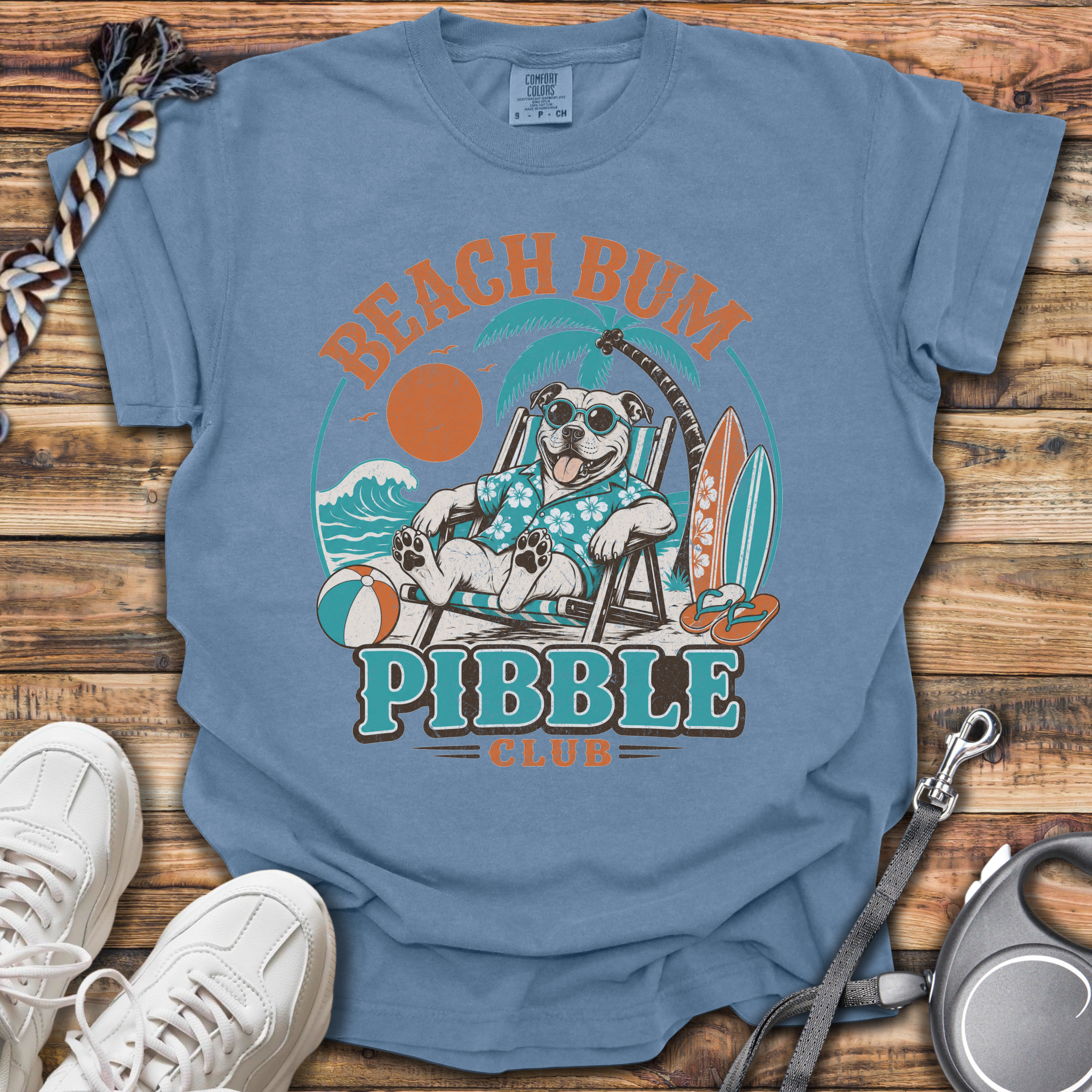 Beach Bum Pibble Club T-Shirt