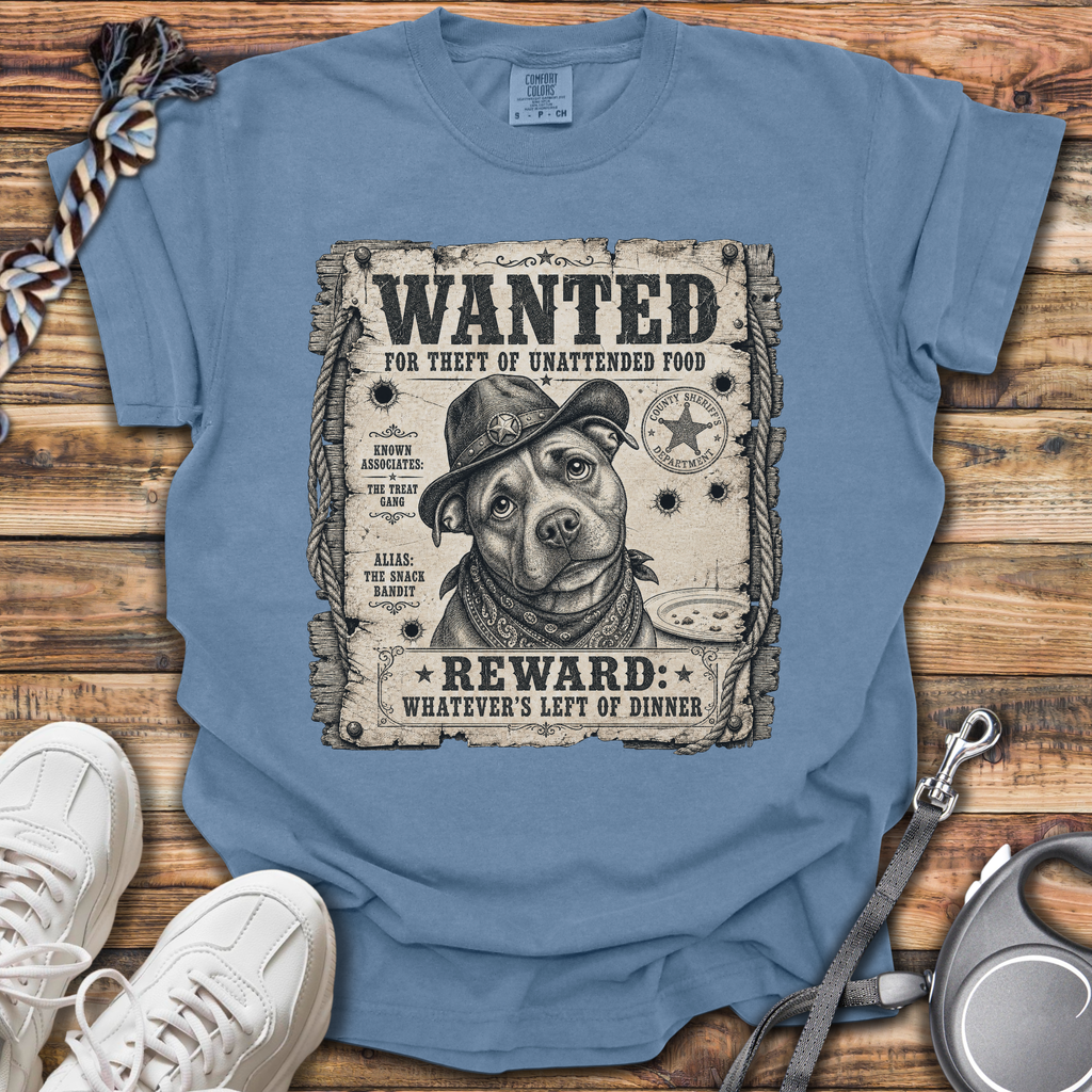 Wanted: Theft Of Food T-Shirt