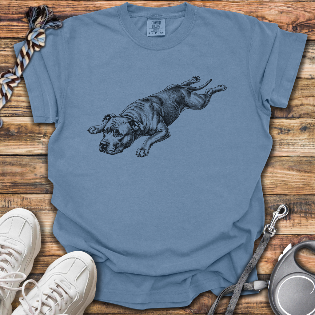 Splooting Pittie T-Shirt