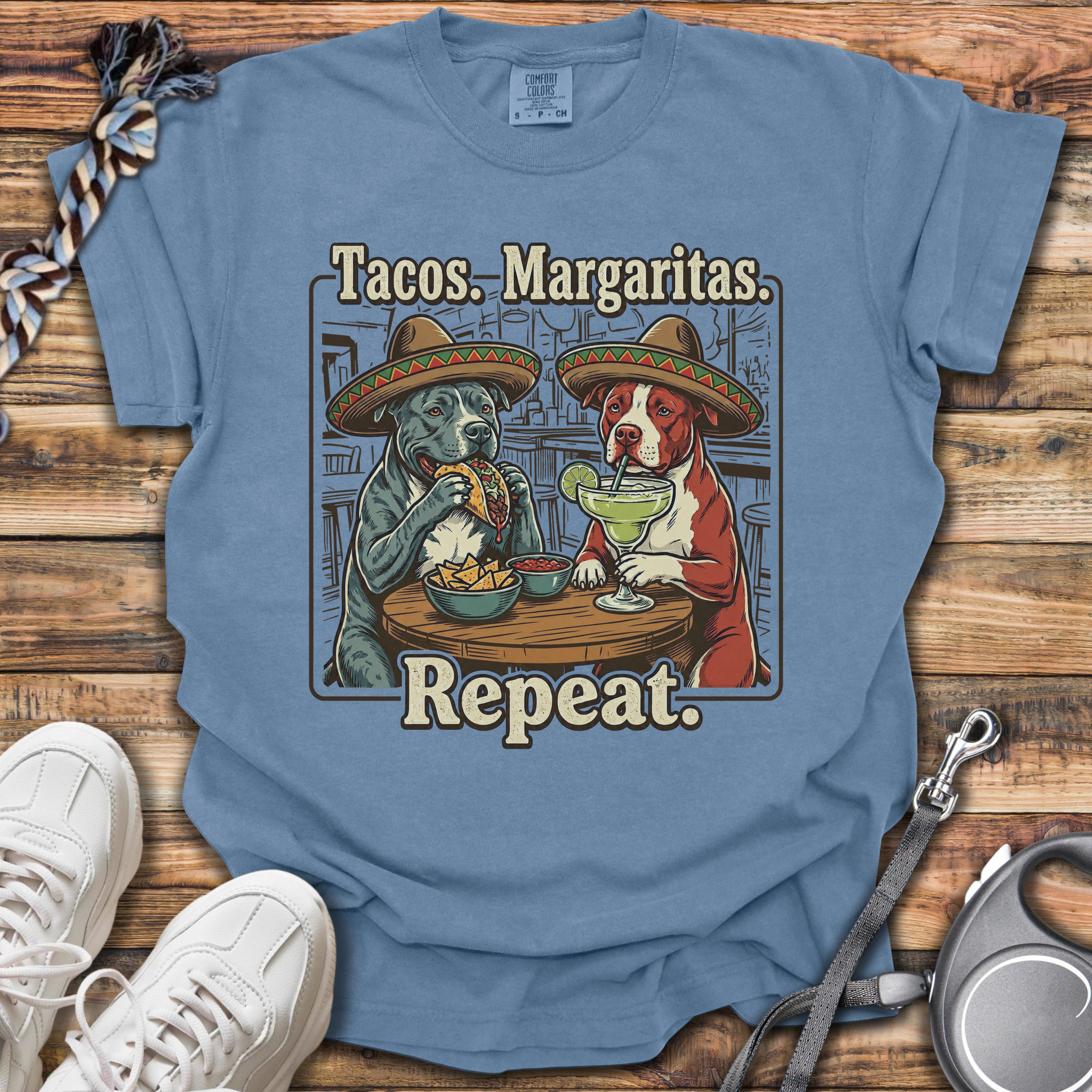 Tacos Margaritas Repeat T-Shirt