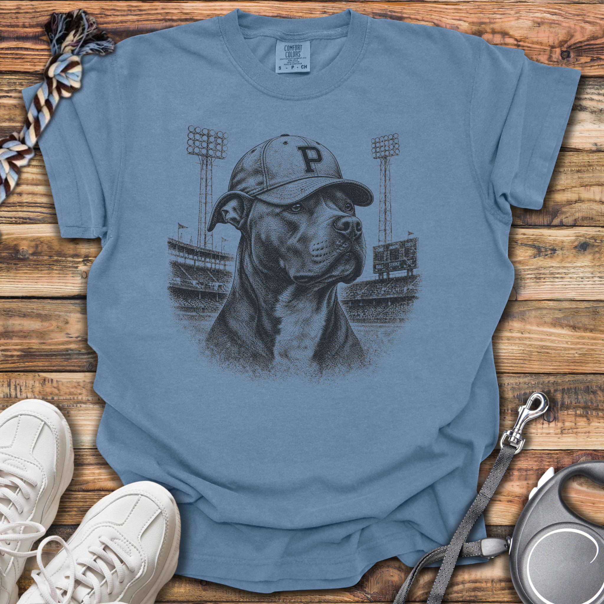 Vintage Pitbull Baseball T-Shirt