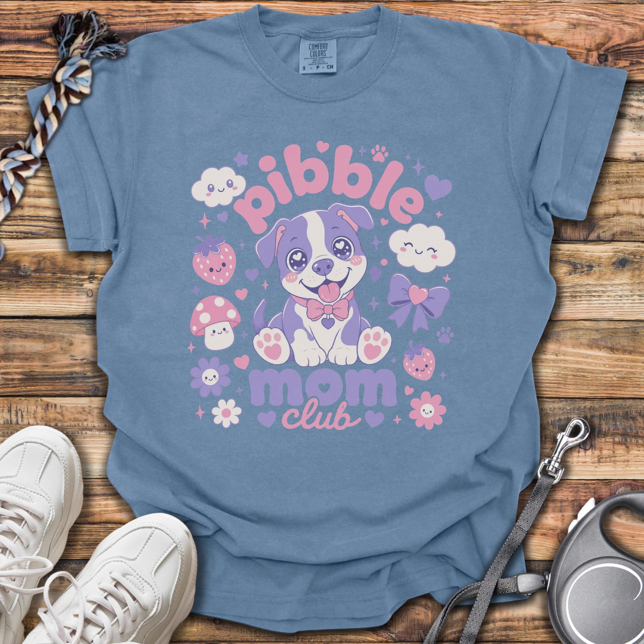 Kawaii Pibble Mom Club T-Shirt