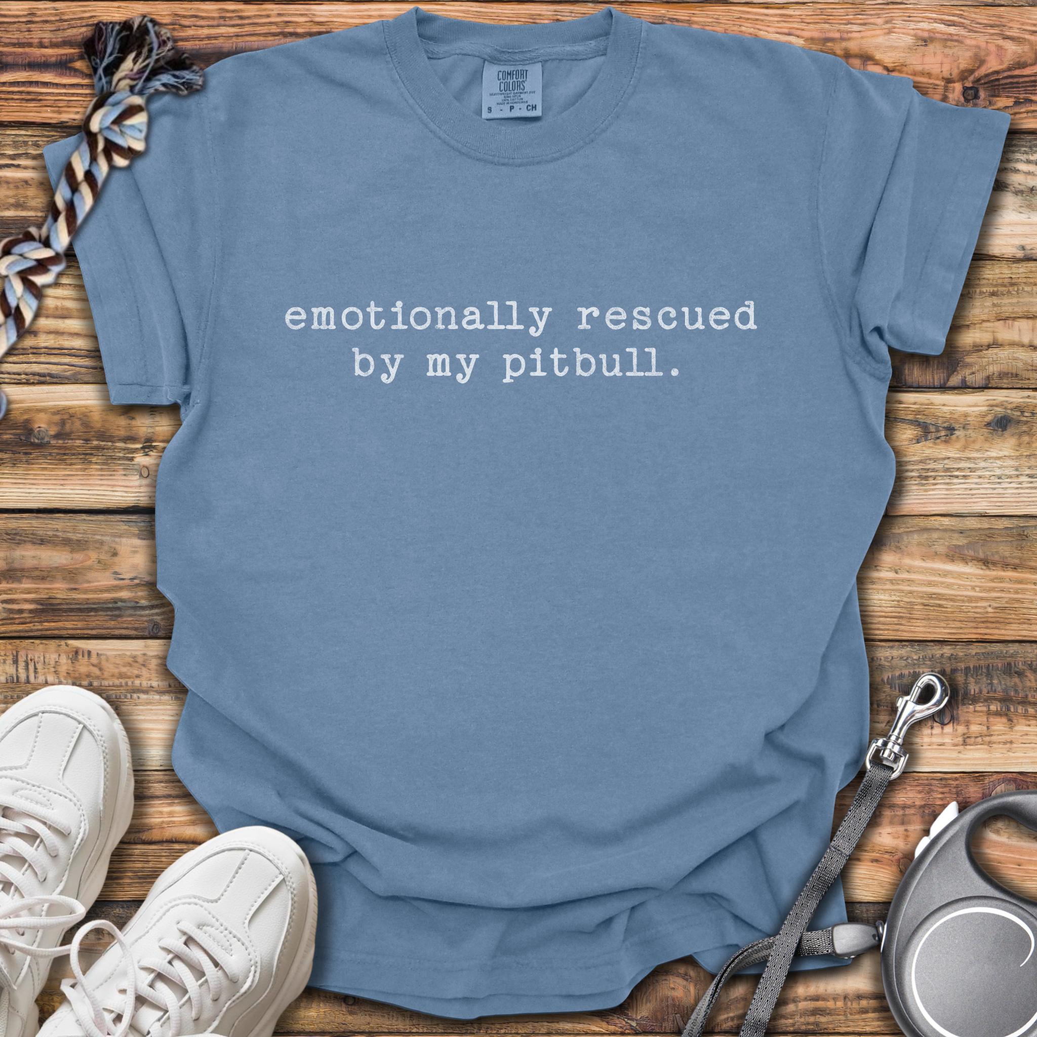 Emotionally Rescued By My Pitbull T-Shirt
