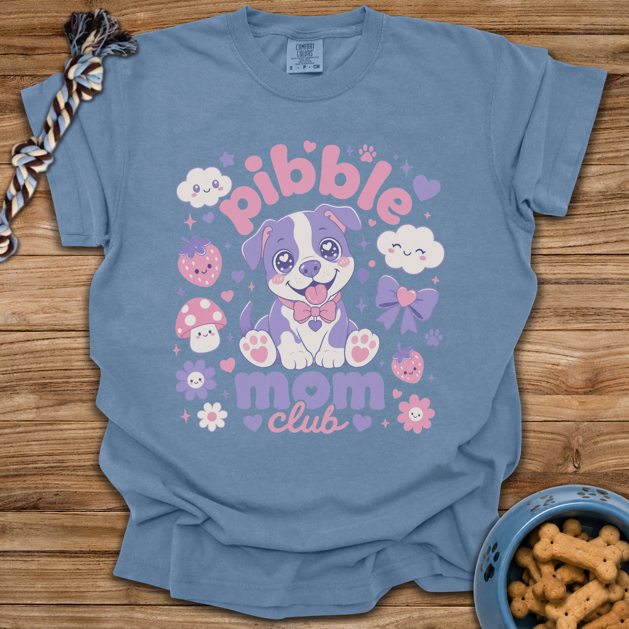 Kawaii Pibble Mom Club T-Shirt