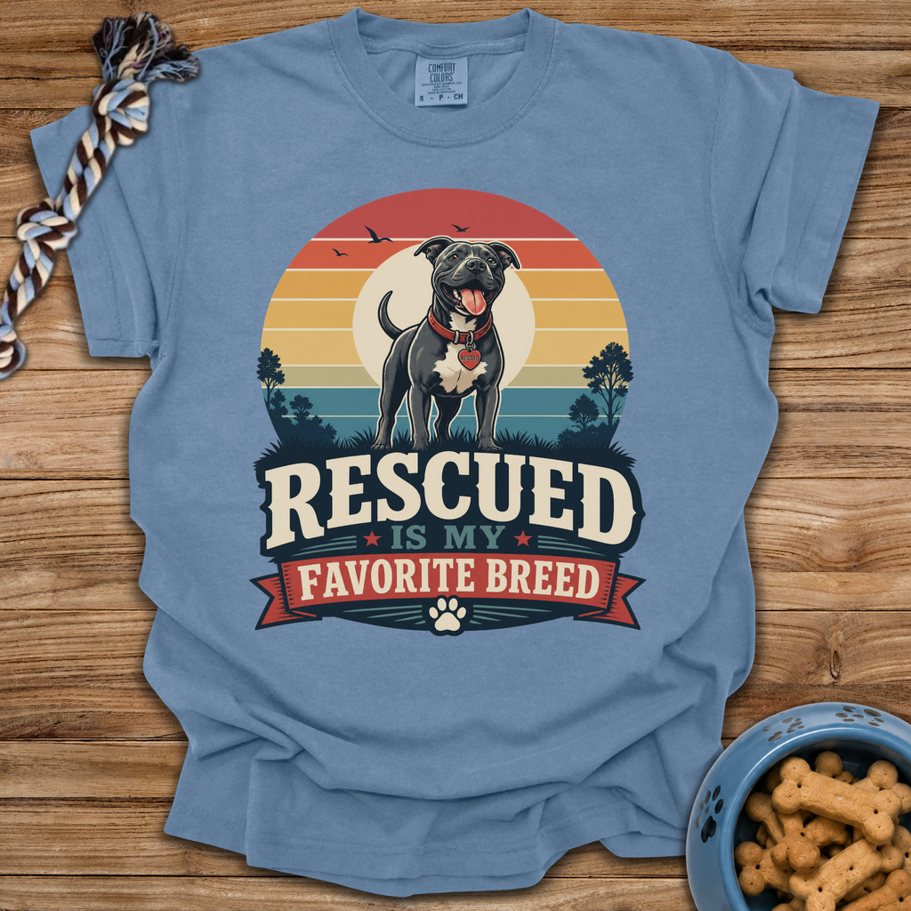 Rescued Is My Favorite Breed T-Shirt