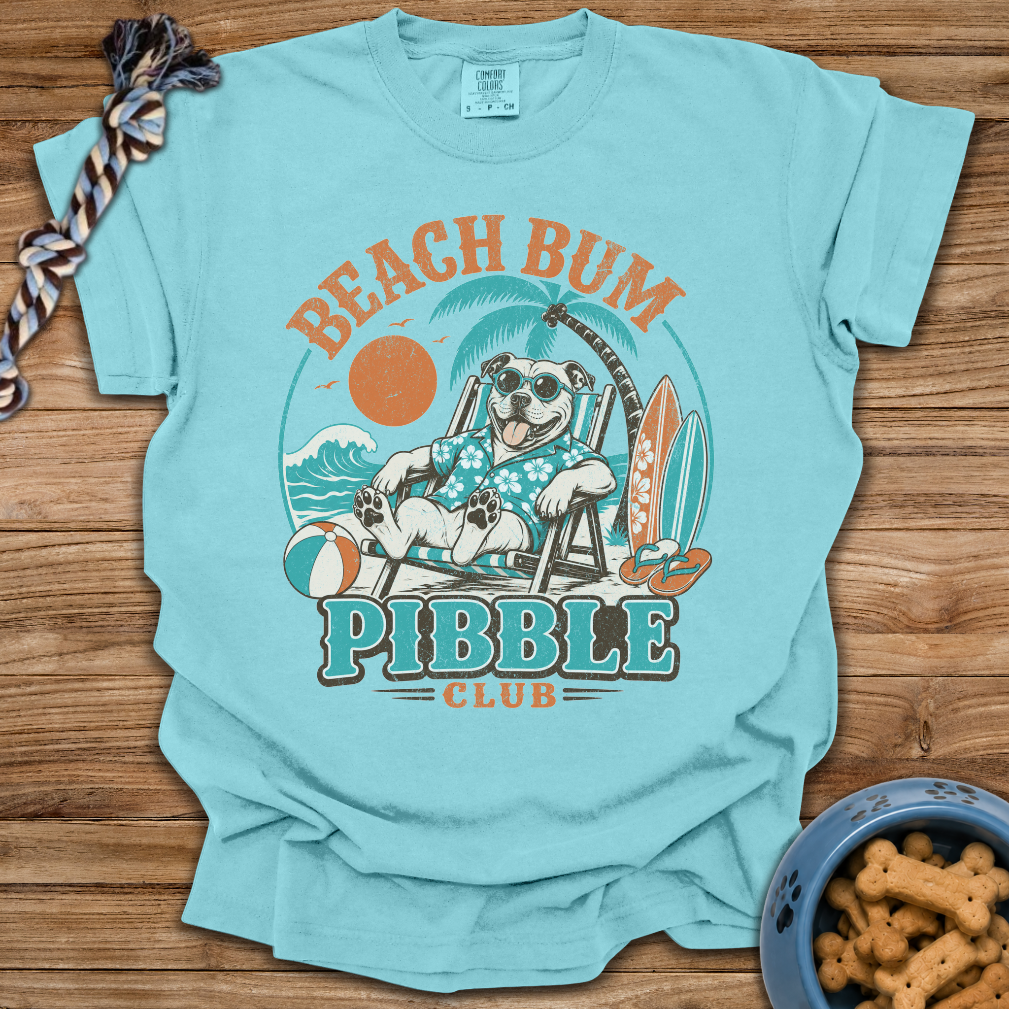 Beach Bum Pibble Club T-Shirt