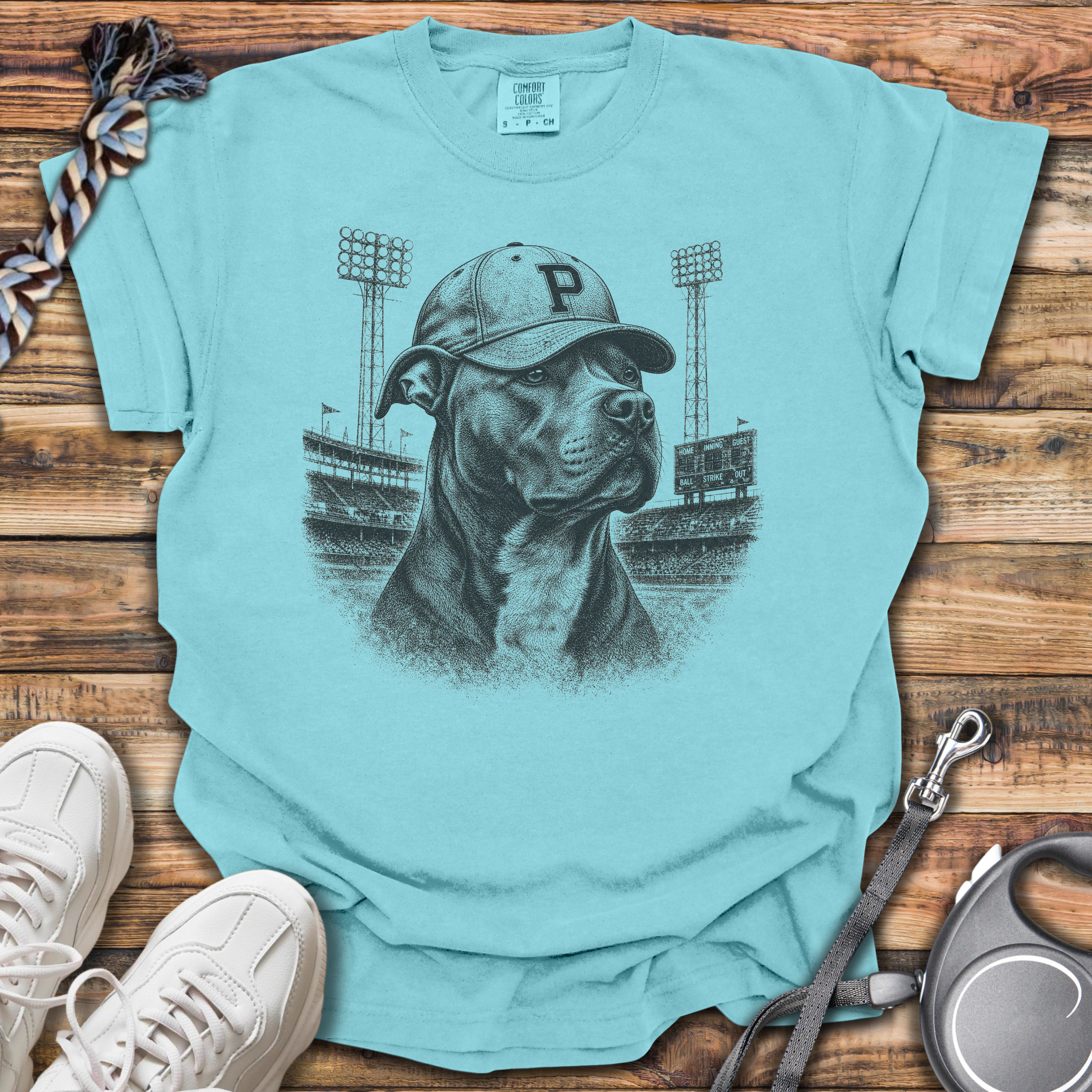 Vintage Pitbull Baseball T-Shirt