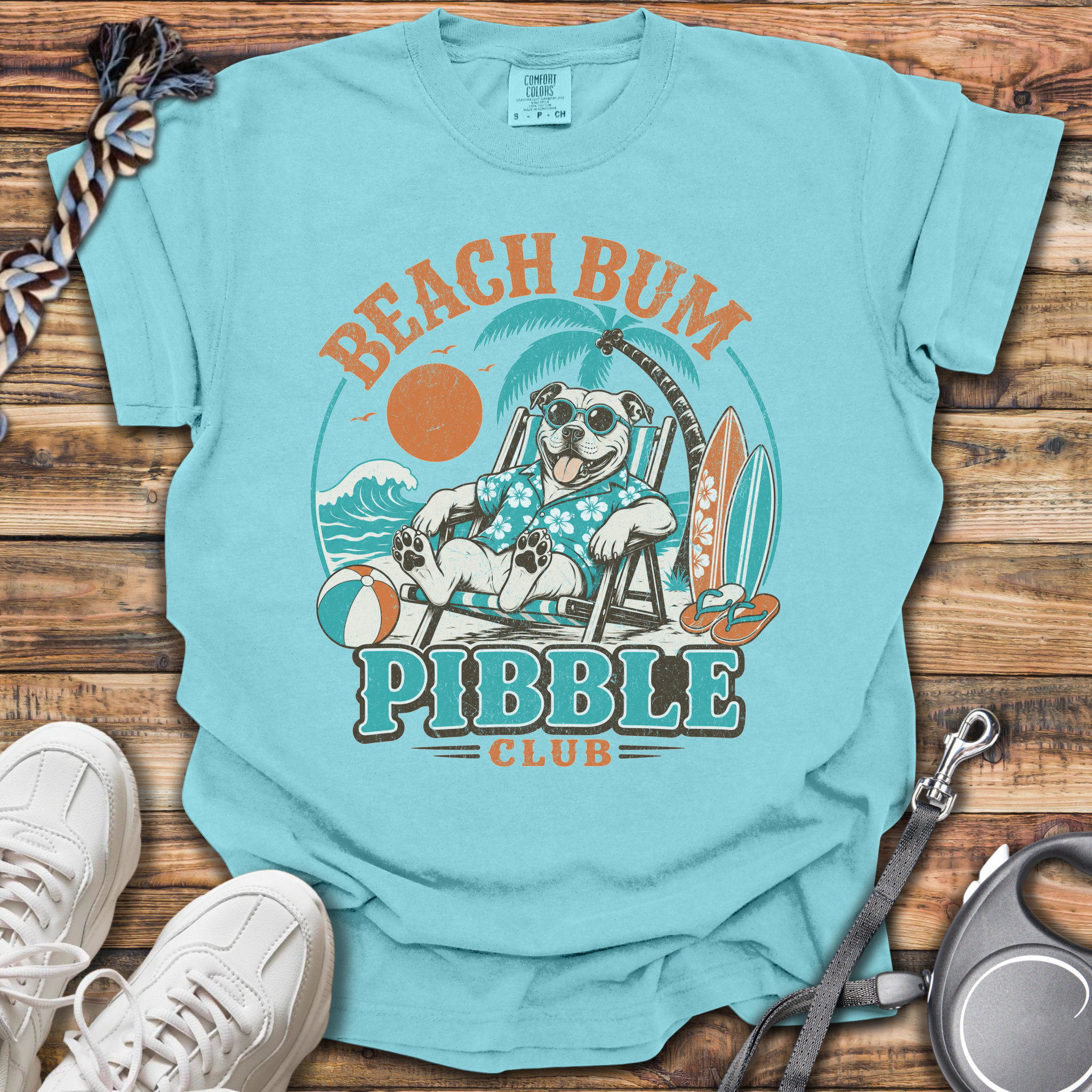Beach Bum Pibble Club T-Shirt