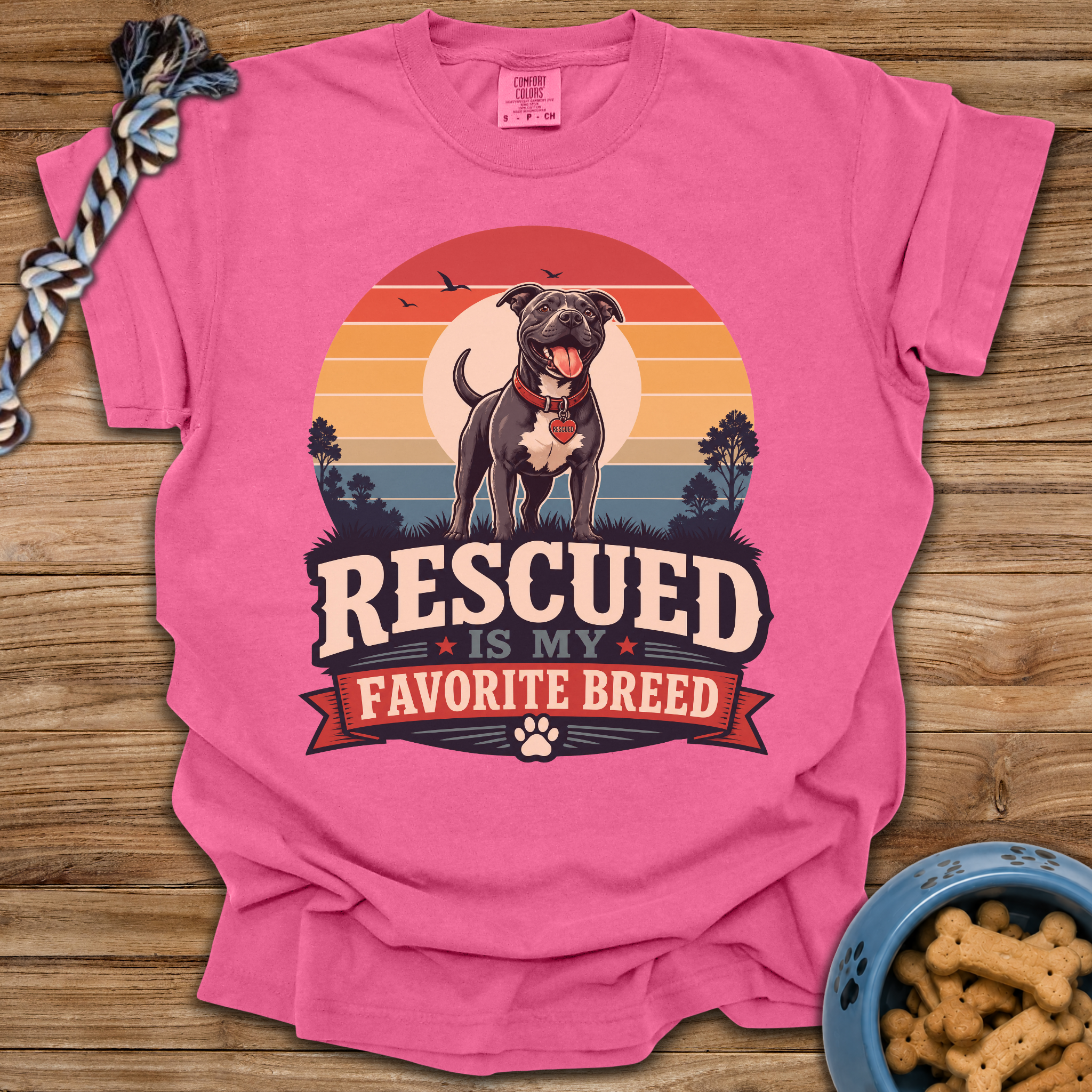 Rescued Is My Favorite Breed T-Shirt