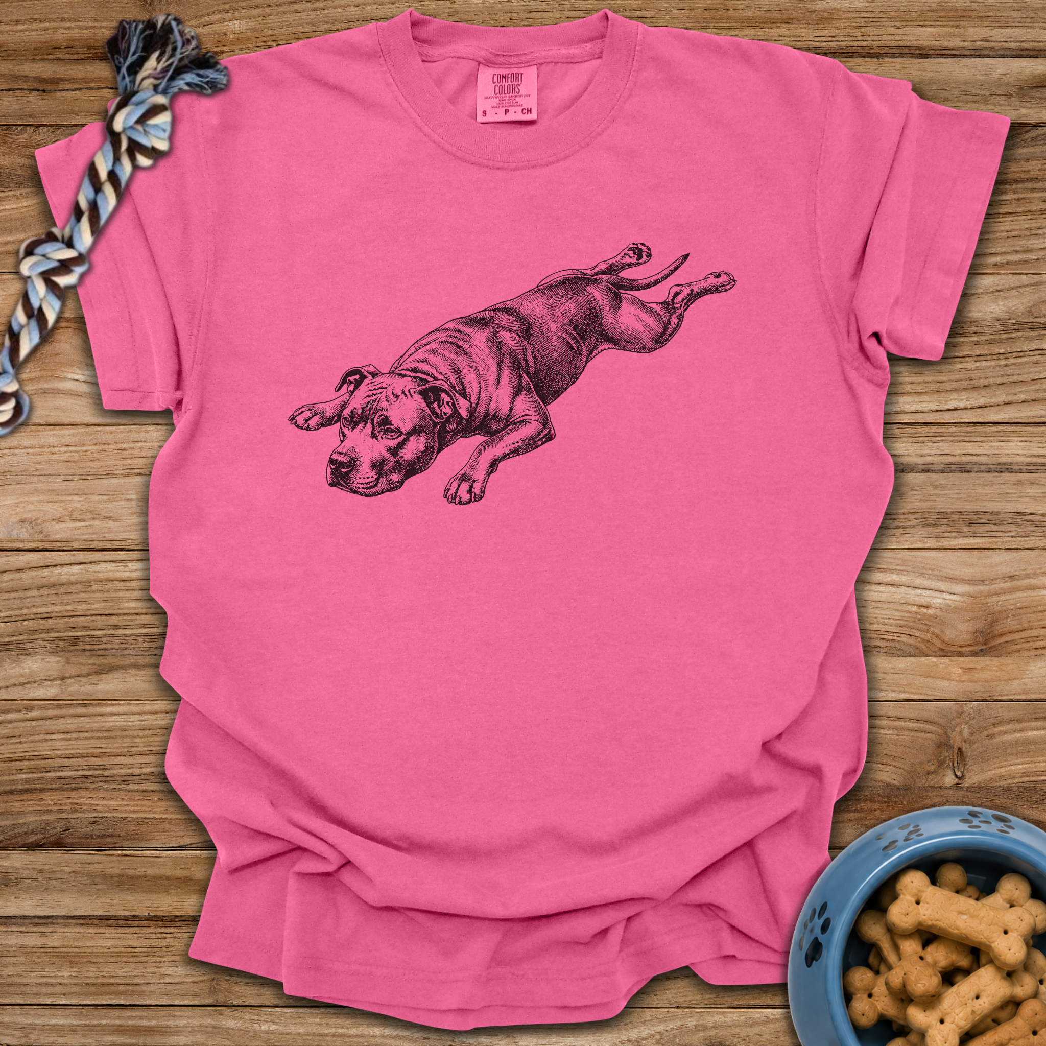 Splooting Pittie T-Shirt