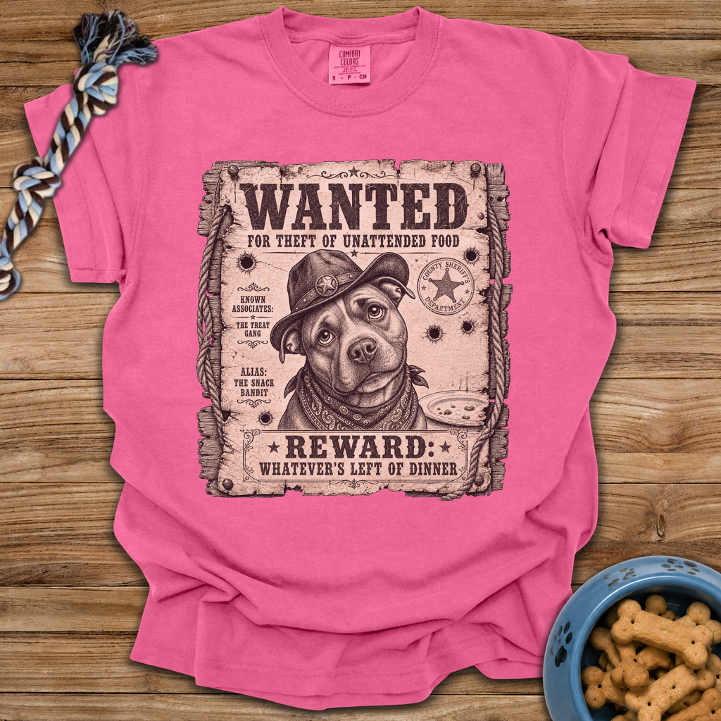 Wanted: Theft Of Food T-Shirt